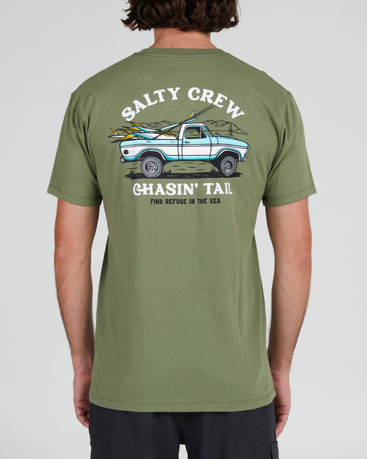 OFF ROAD PREMIUM S/S TEE - Sage green