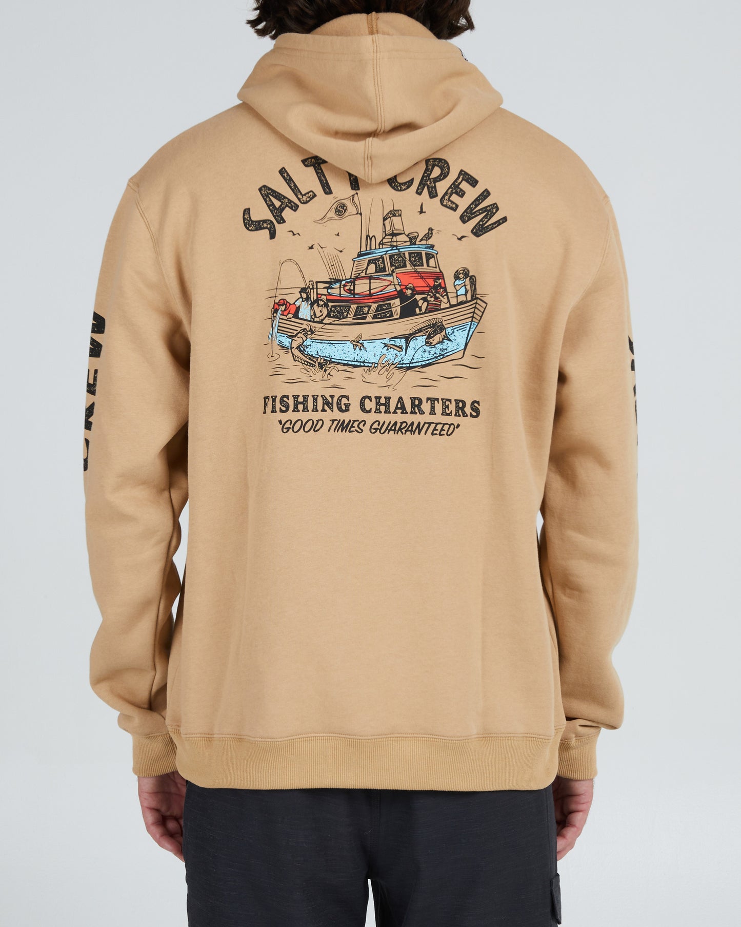 FISHING CHARTERS HOODED FLEECE - Sandstone