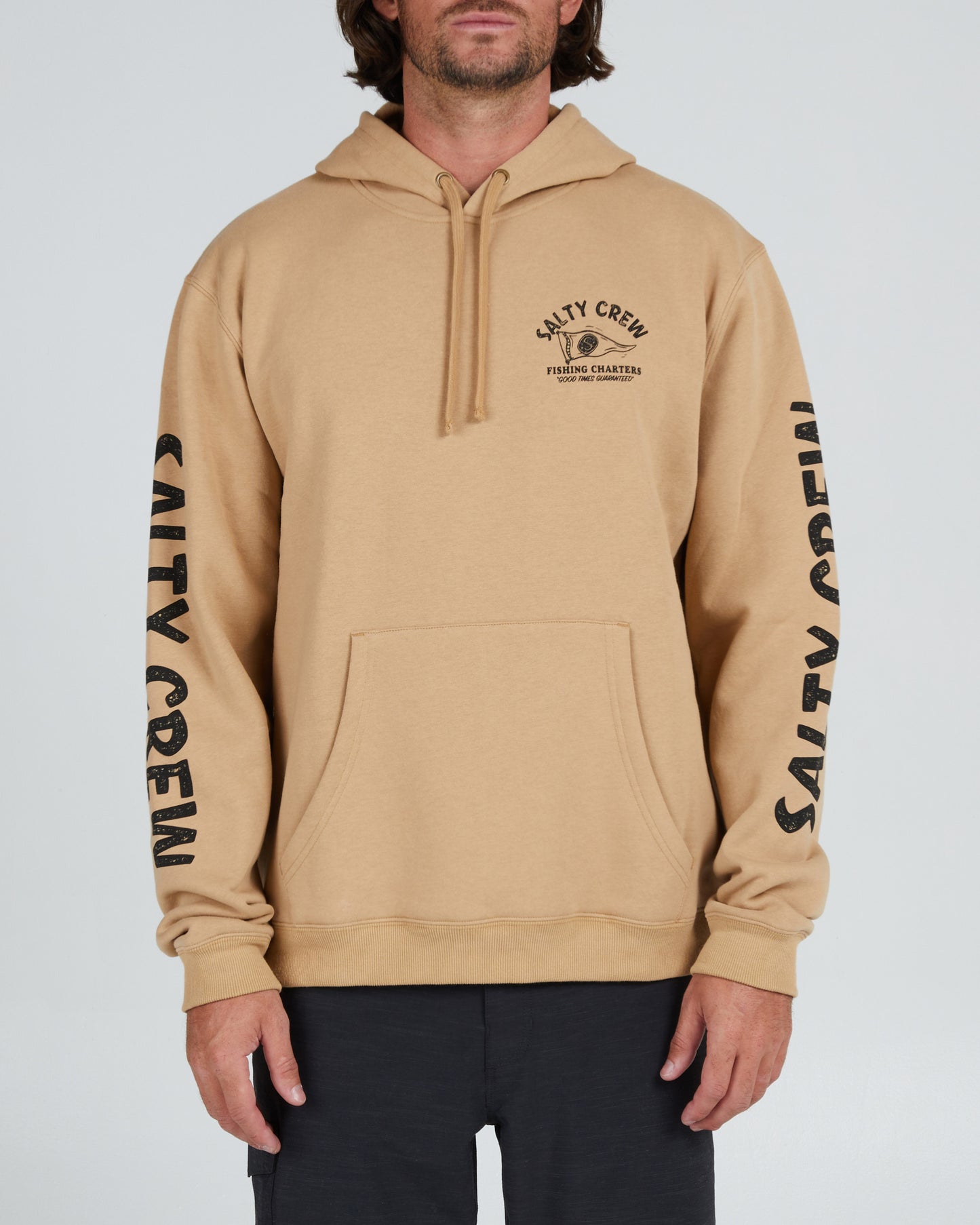 FISHING CHARTERS HOODED FLEECE - Sandstone