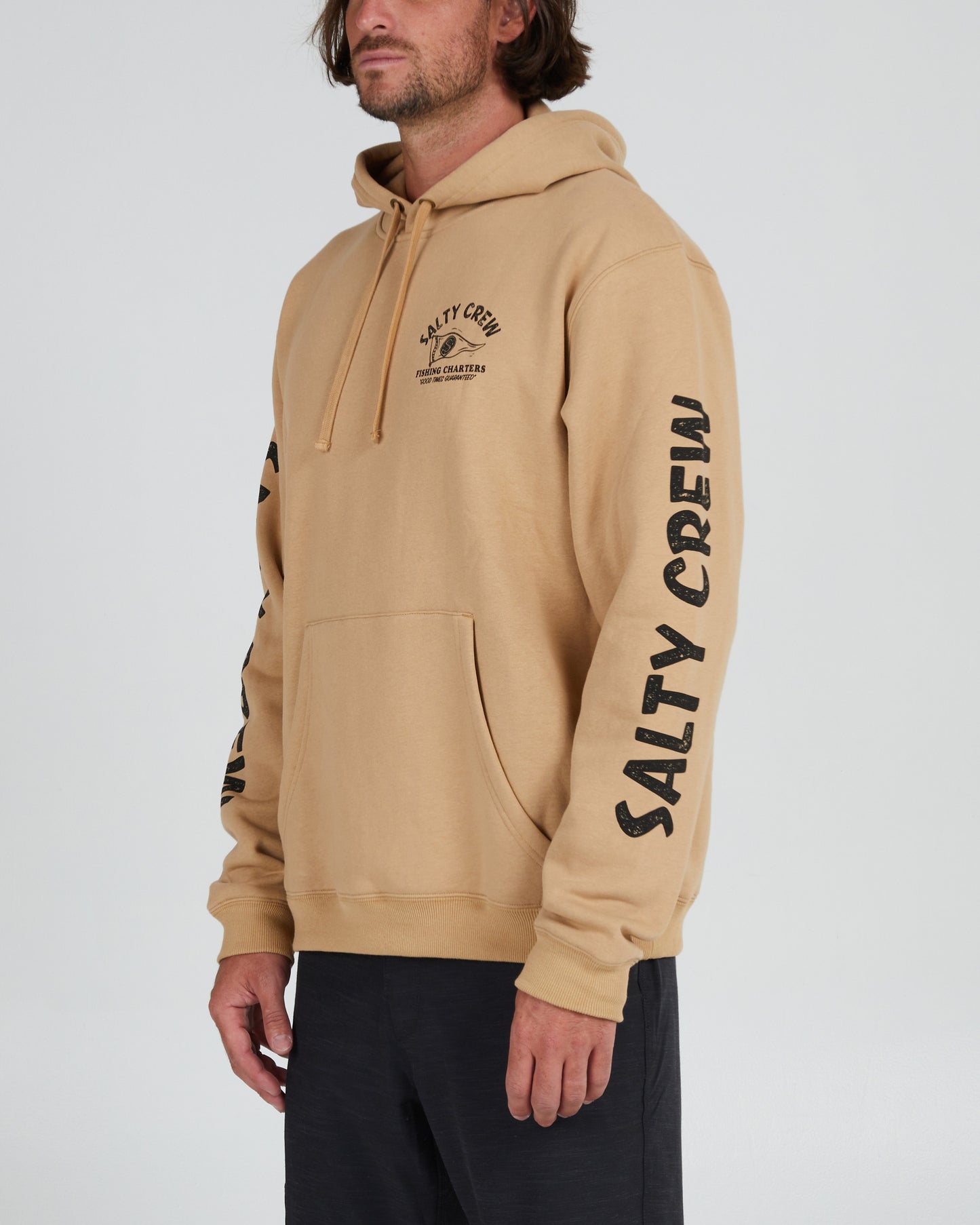 FISHING CHARTERS HOODED FLEECE - Sandstone