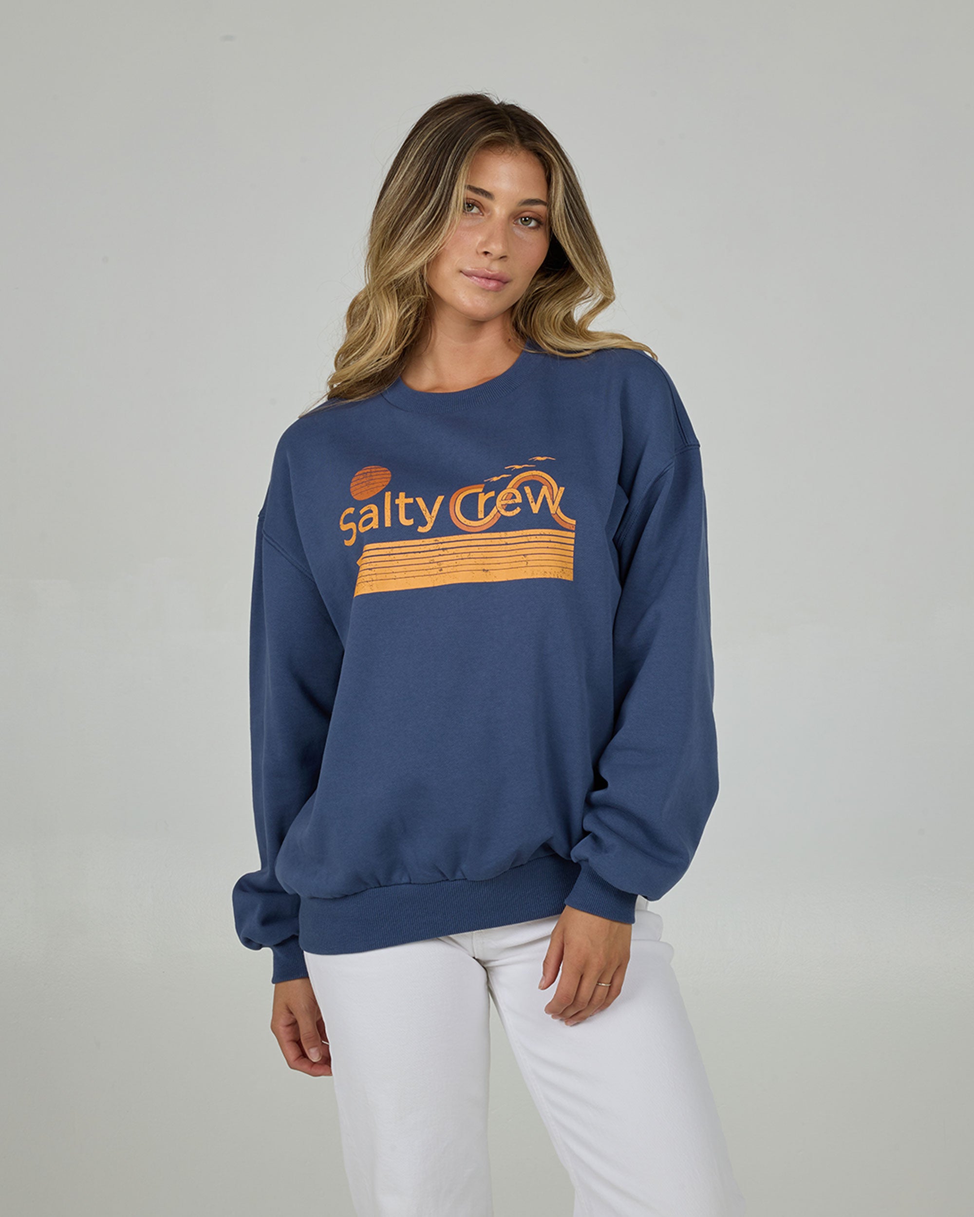 WIND AND SEA｜Quilting Crew Neck Swat Summer Sun Crew Sweatshirt – Quiet Storm Surf Shop