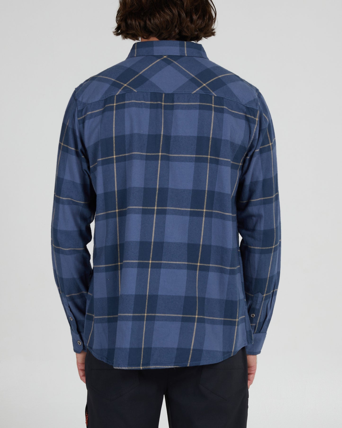 FIRST LIGHT FLANNEL - NAVY BLUE - Salty Crew Australia
