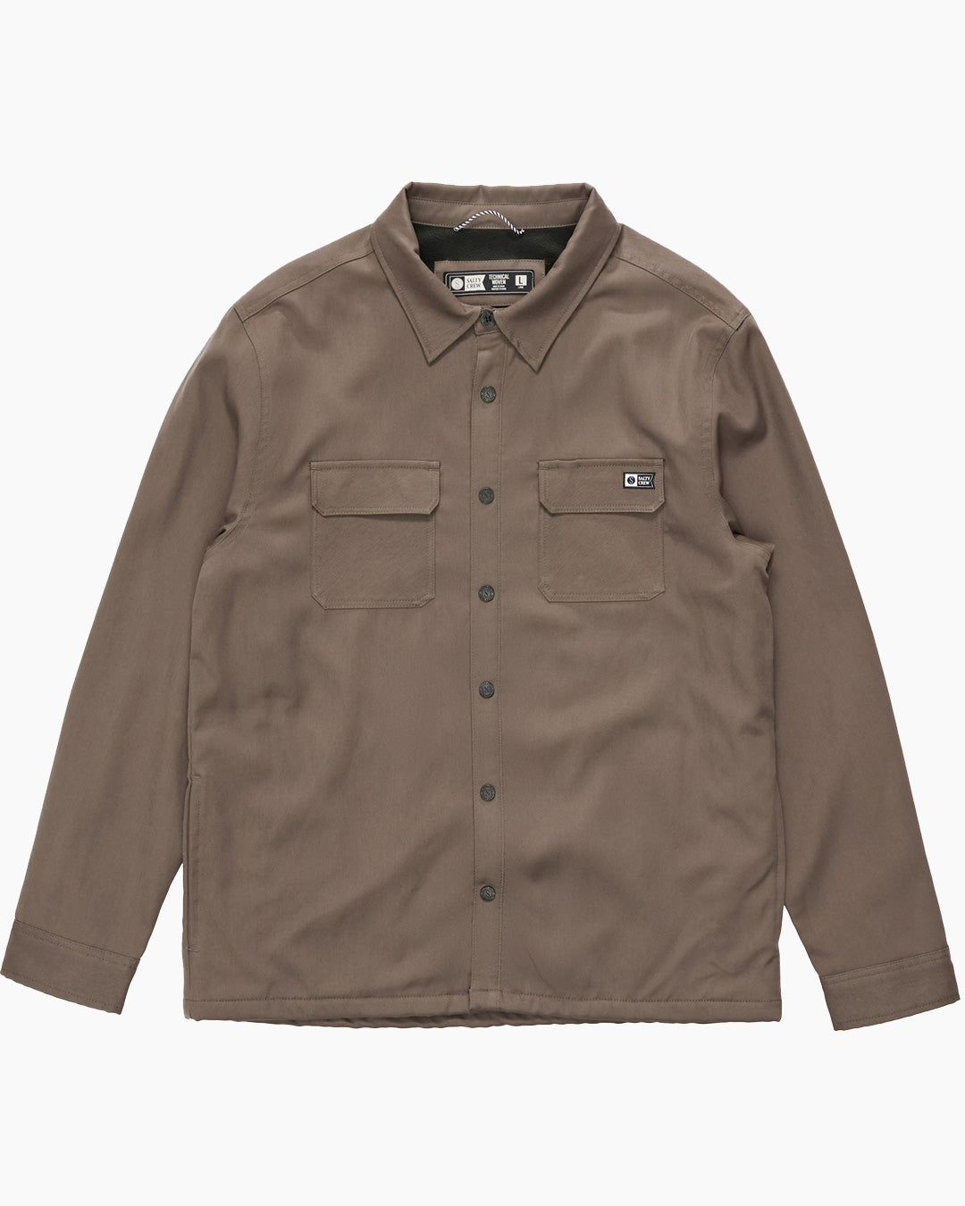 Fathom Shacket Taupe Salty Crew Australia