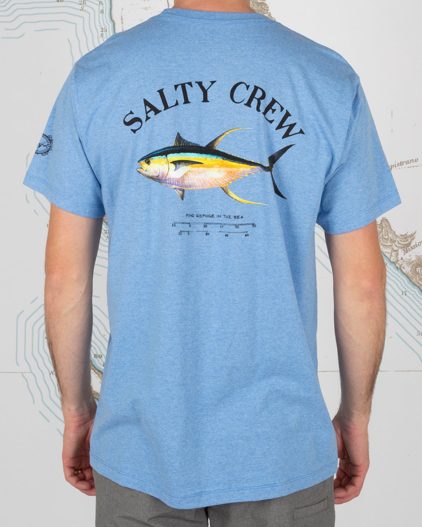 Ahi Mount Standard SS Tee - BlueHeather