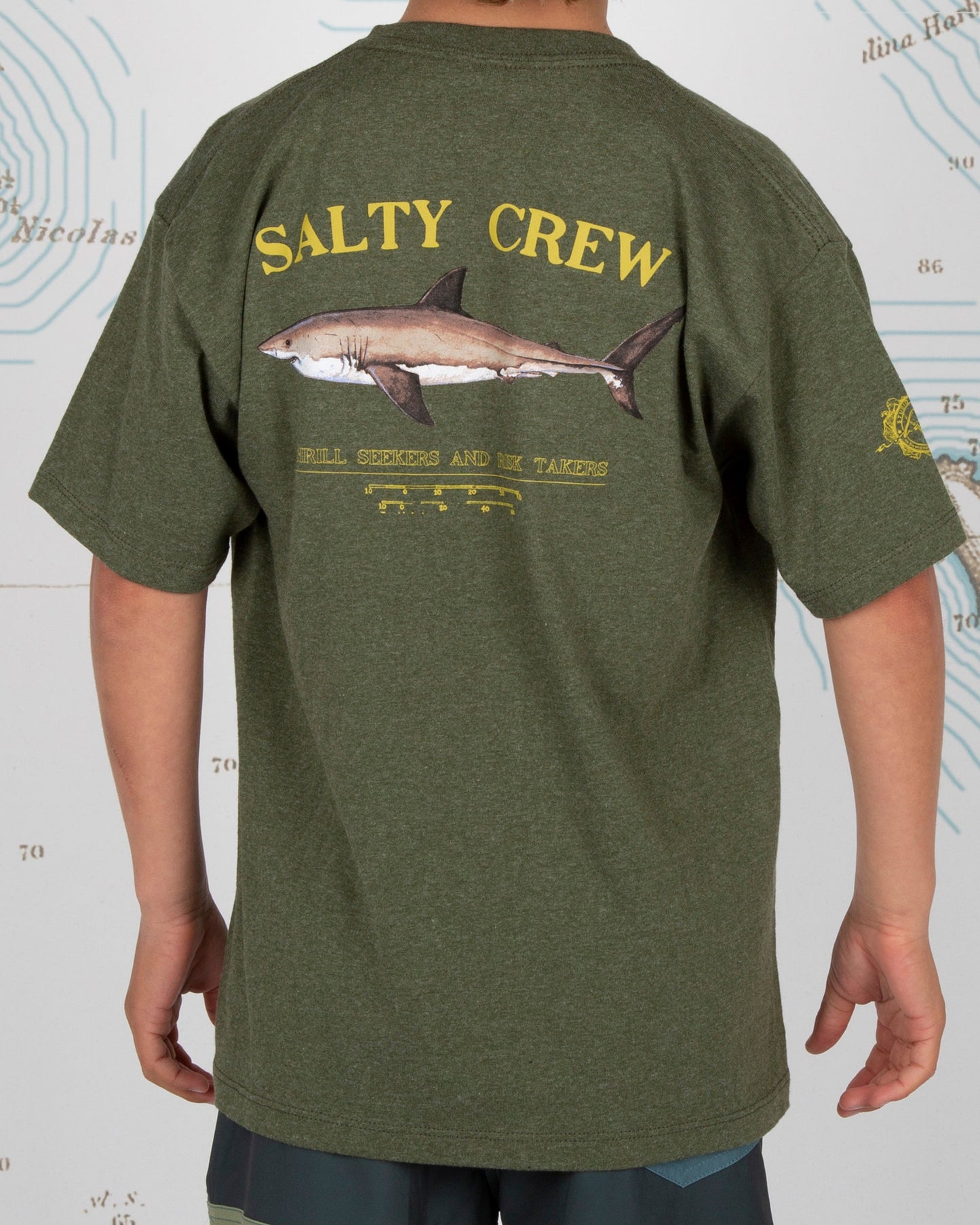Bruce Boys S/S Tee - Forest Heather