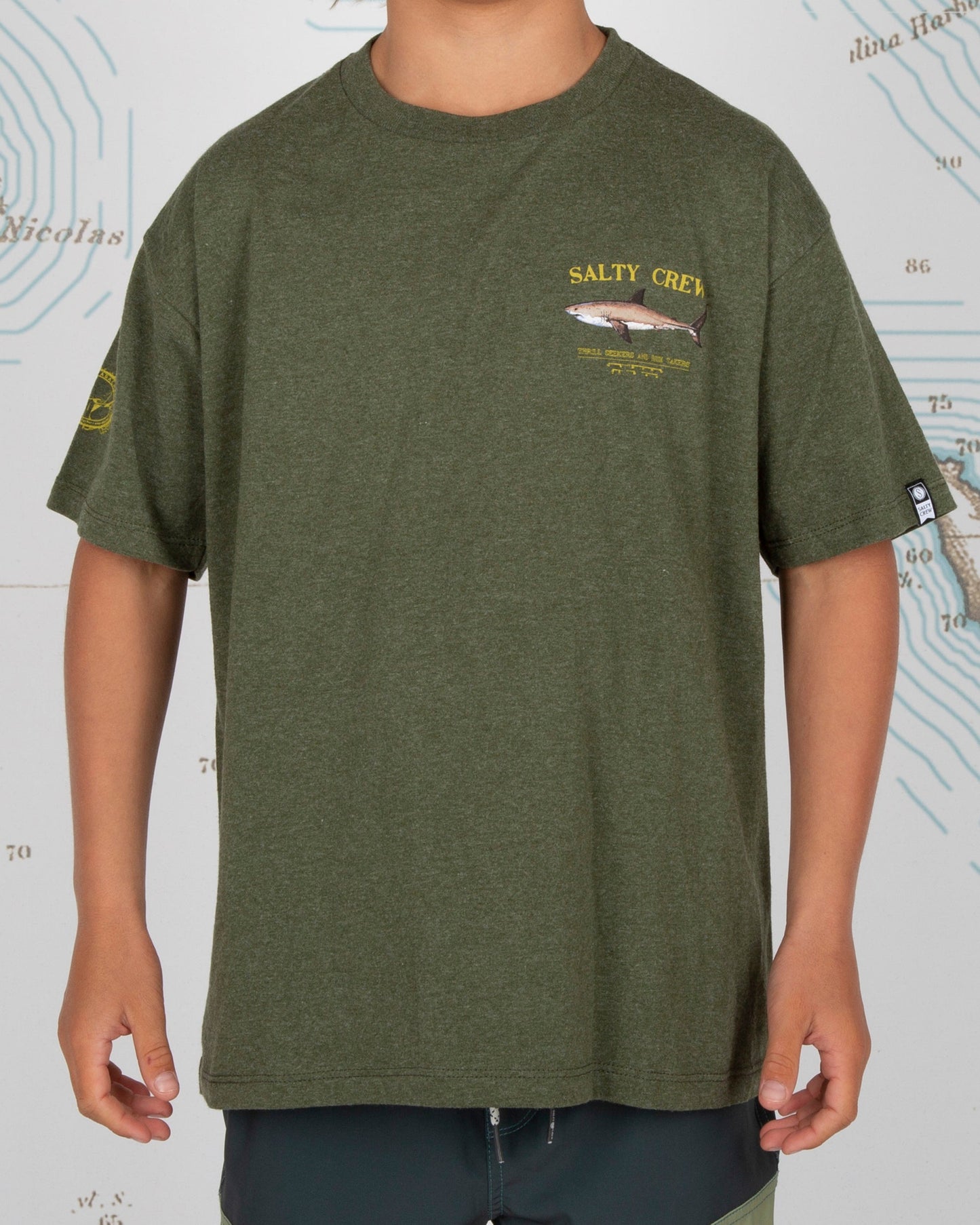 Bruce Boys S/S Tee - Forest Heather