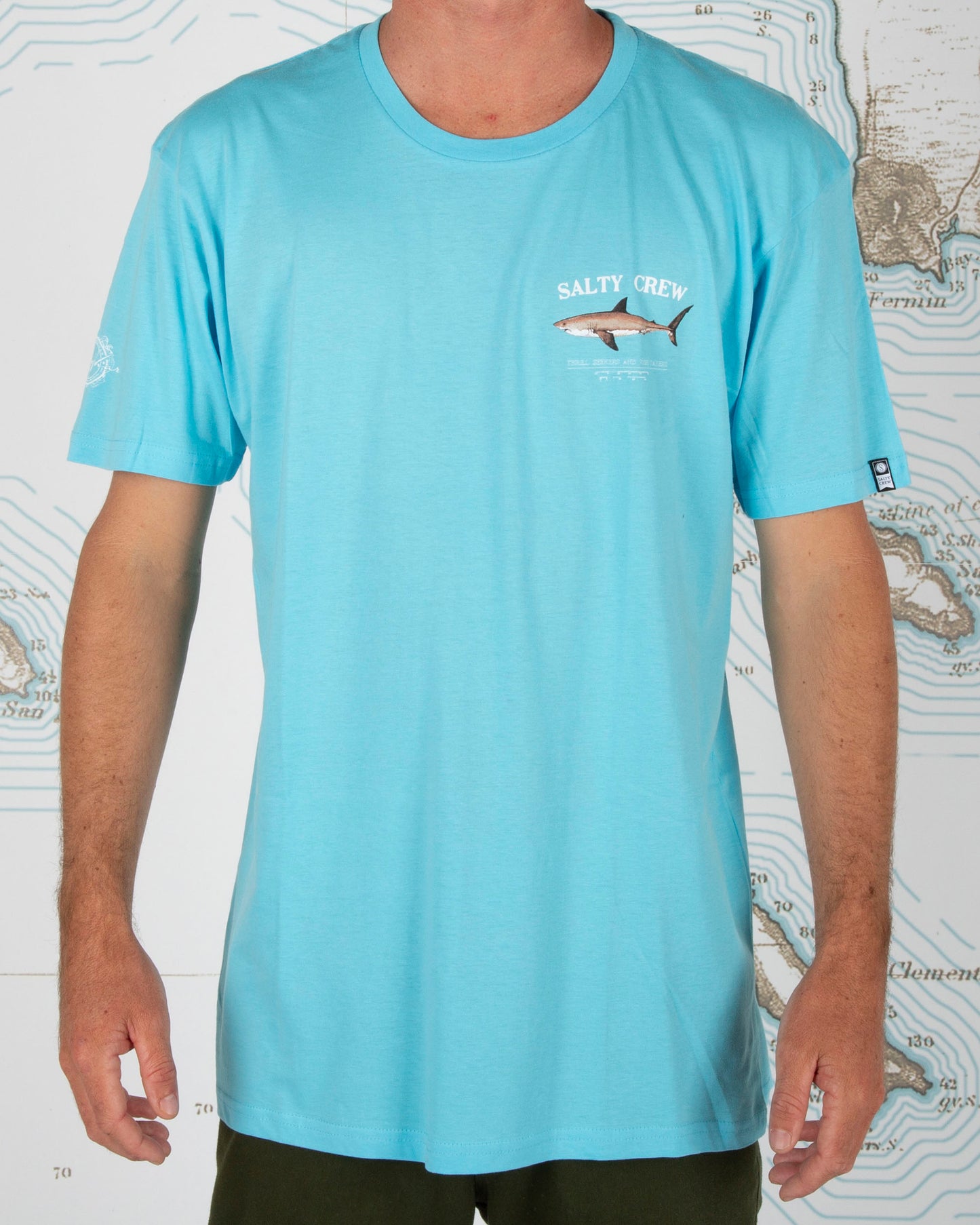 Bruce S/S Tee - Pacific Blue