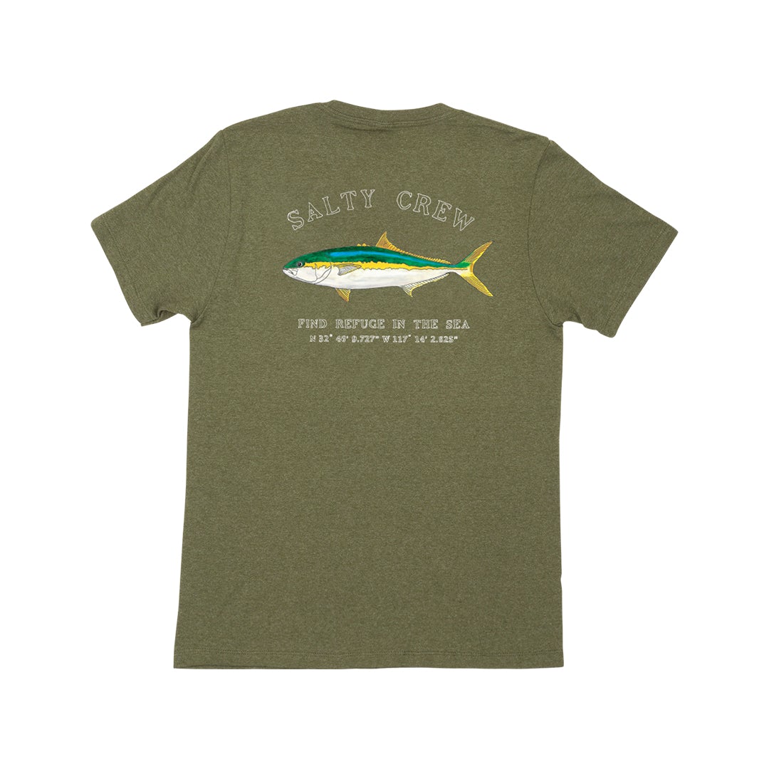 Mossback S/S Tee - Forest Heather - Salty Crew Australia