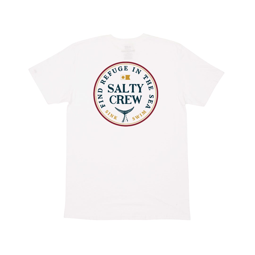 Fathom Standard S/S Tee - White - Salty Crew Australia