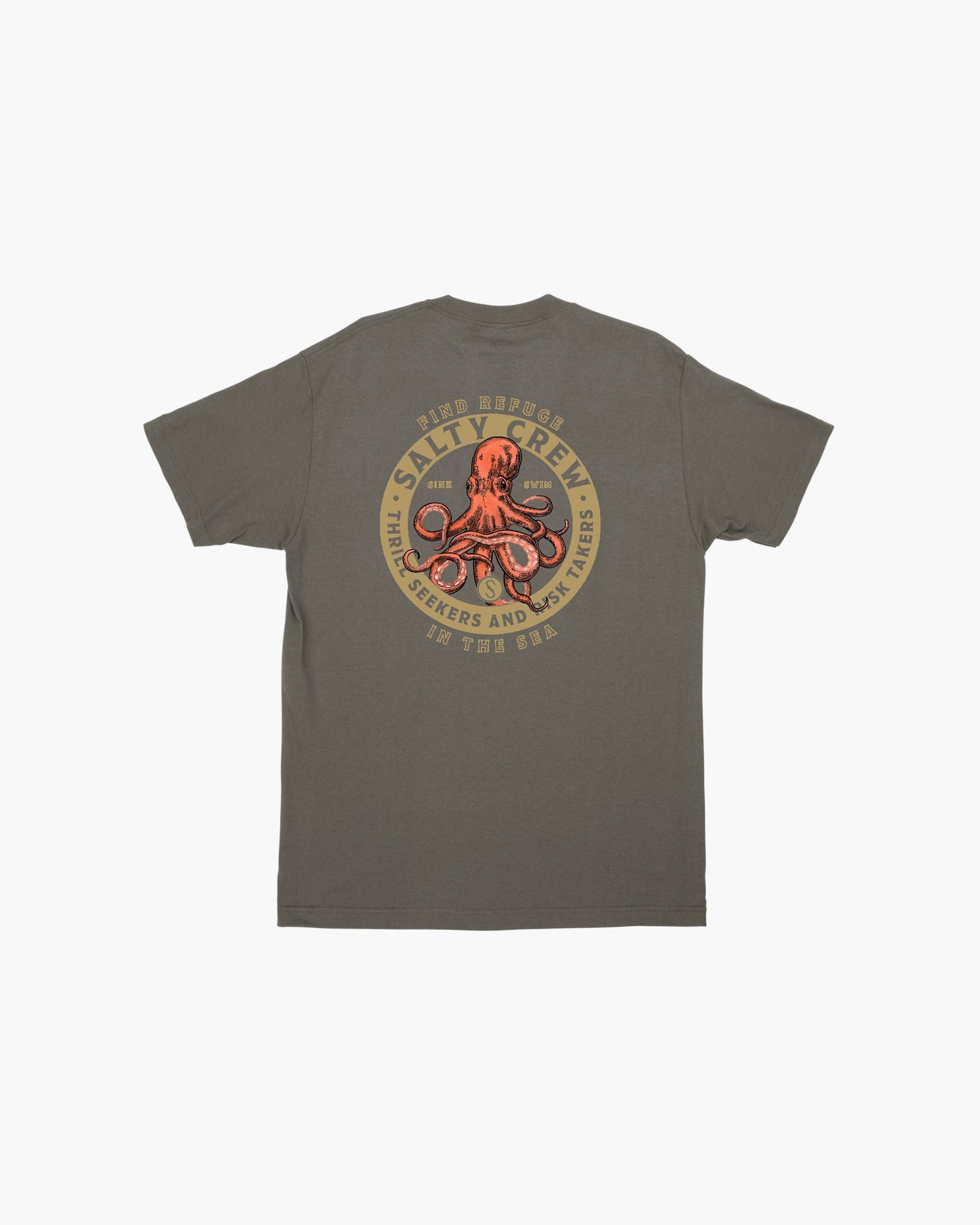 Deep Reach S/S Tee - Charcoal - Salty Crew Australia