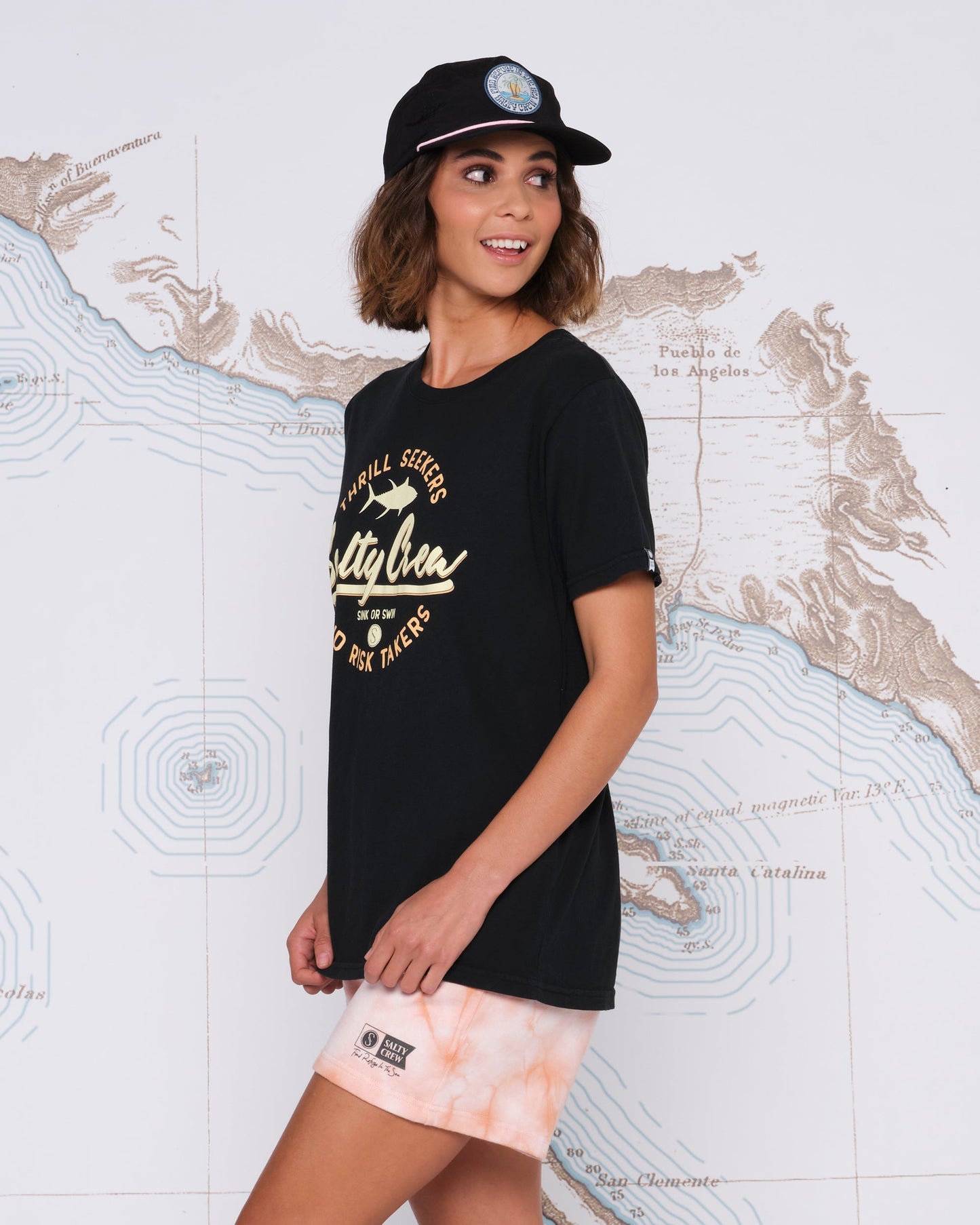 SCRIPTED BOYFRIEND TEE - Vintage Black