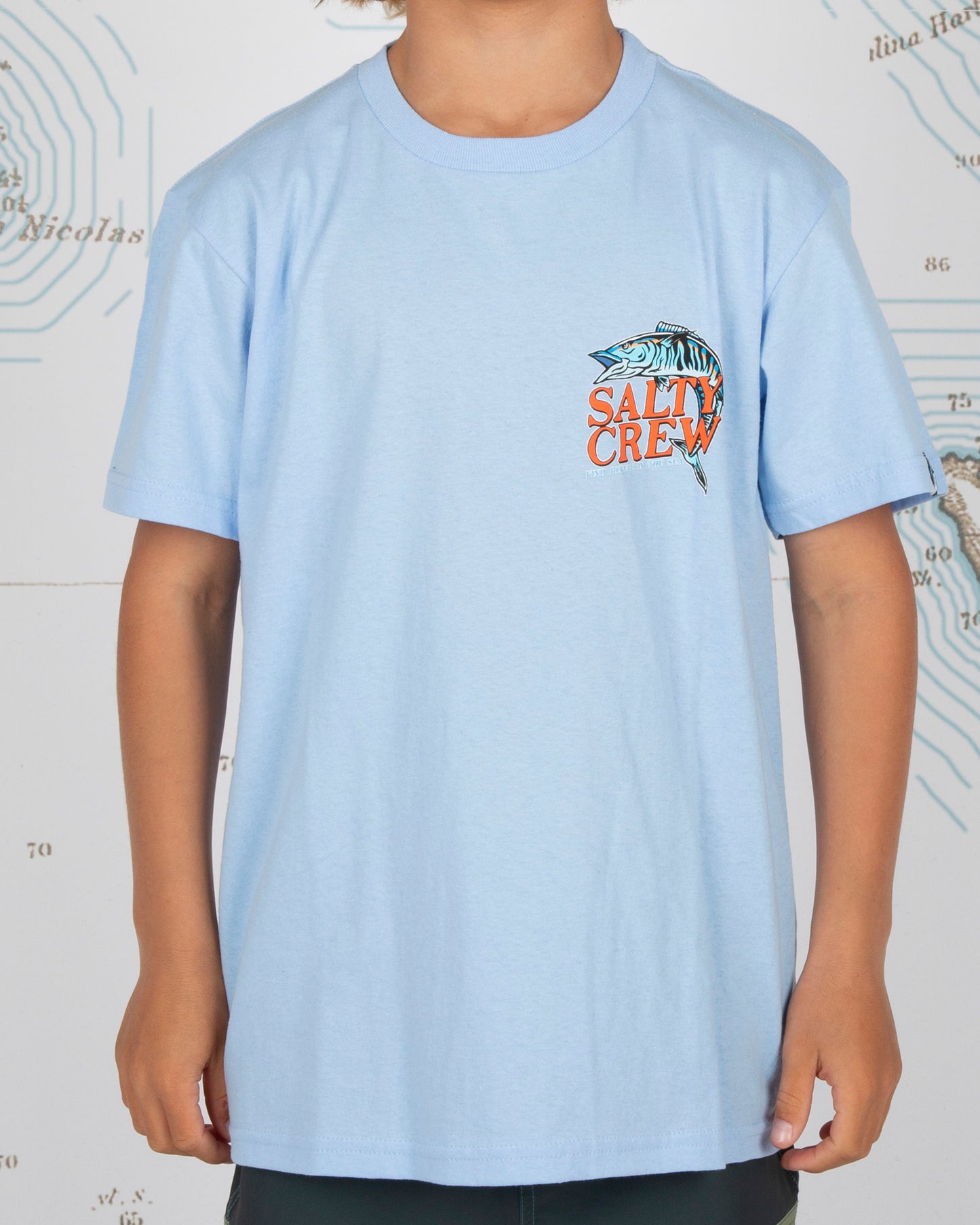 OH NO BOYS S/S TEE - Light Blue
