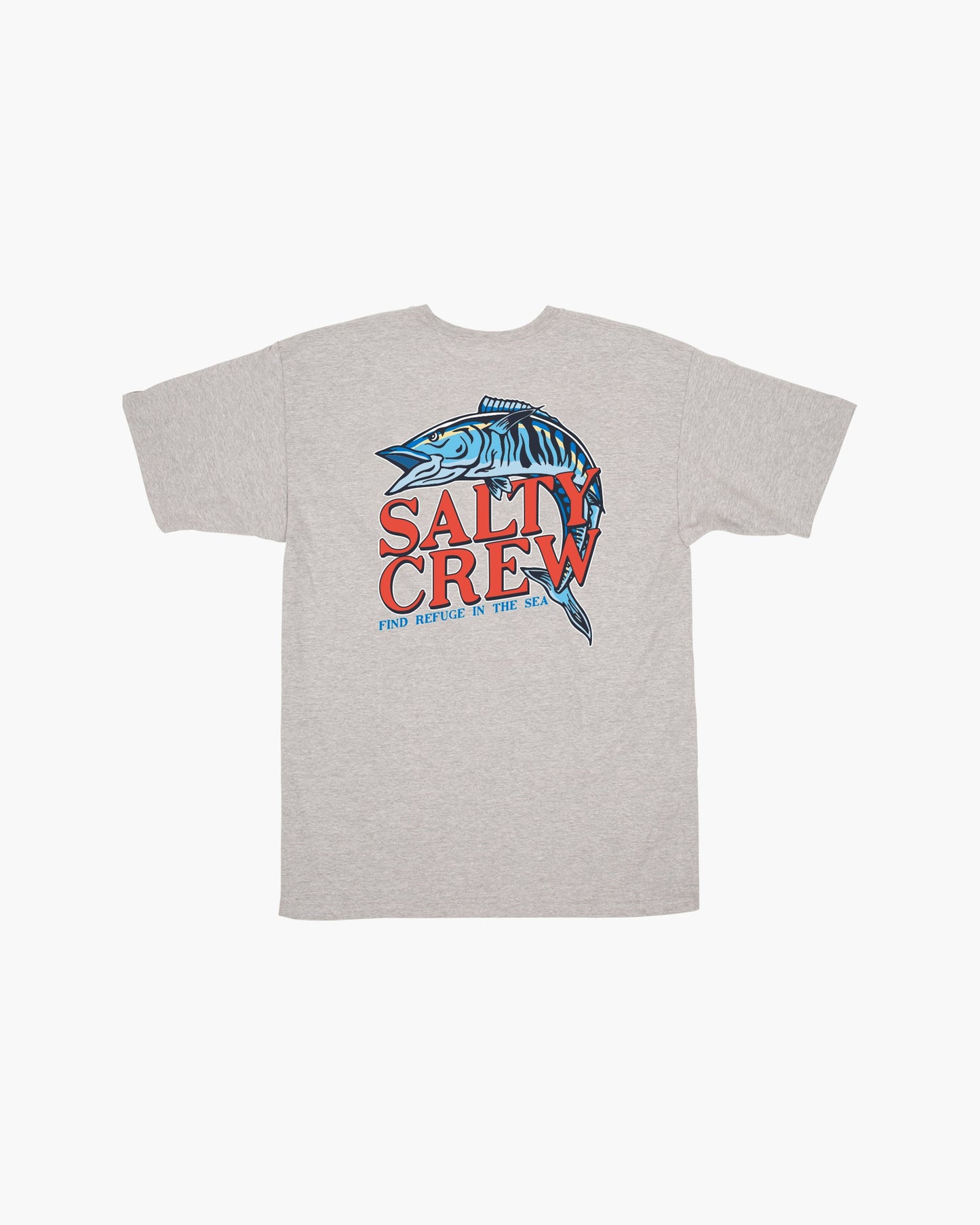 OH NO STANDARD S/S TEE - Athletic Heather - Salty Crew Australia