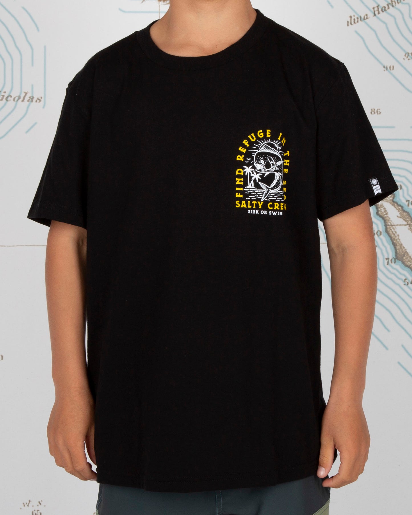DANCIN DODO BOYS S/S TEE - Black - Salty Crew Australia