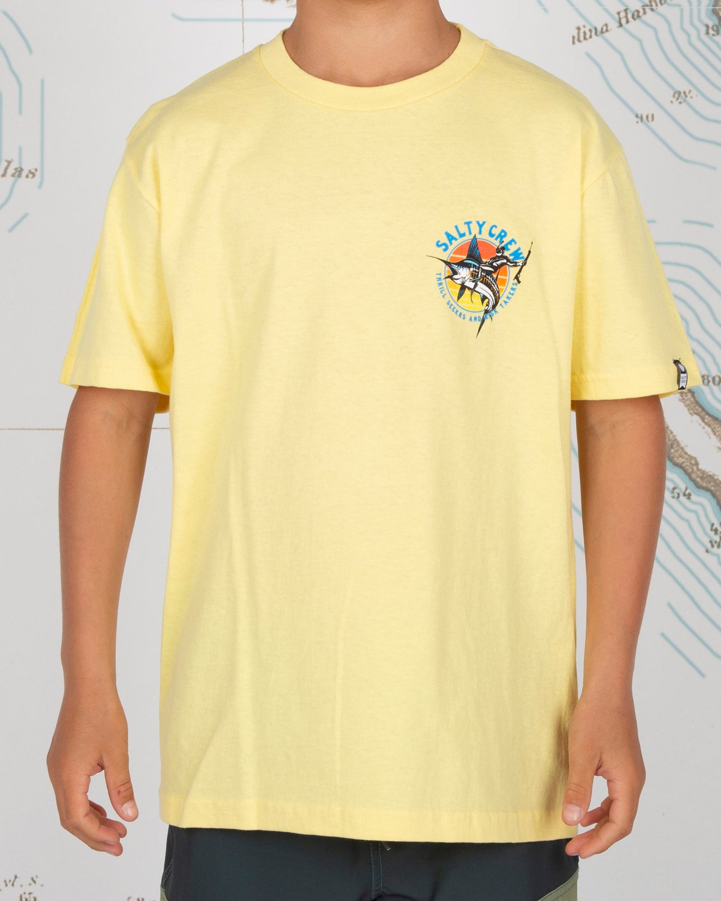 SPORT FISHING BOYS S/S TEE - Banana