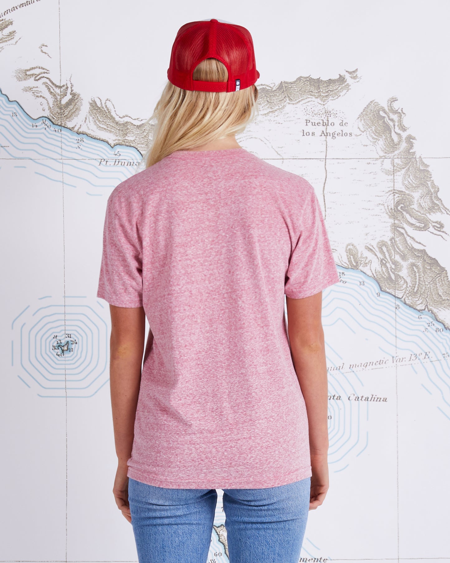 TROPICANA BOYFRIEND TEE - Vintage Red
