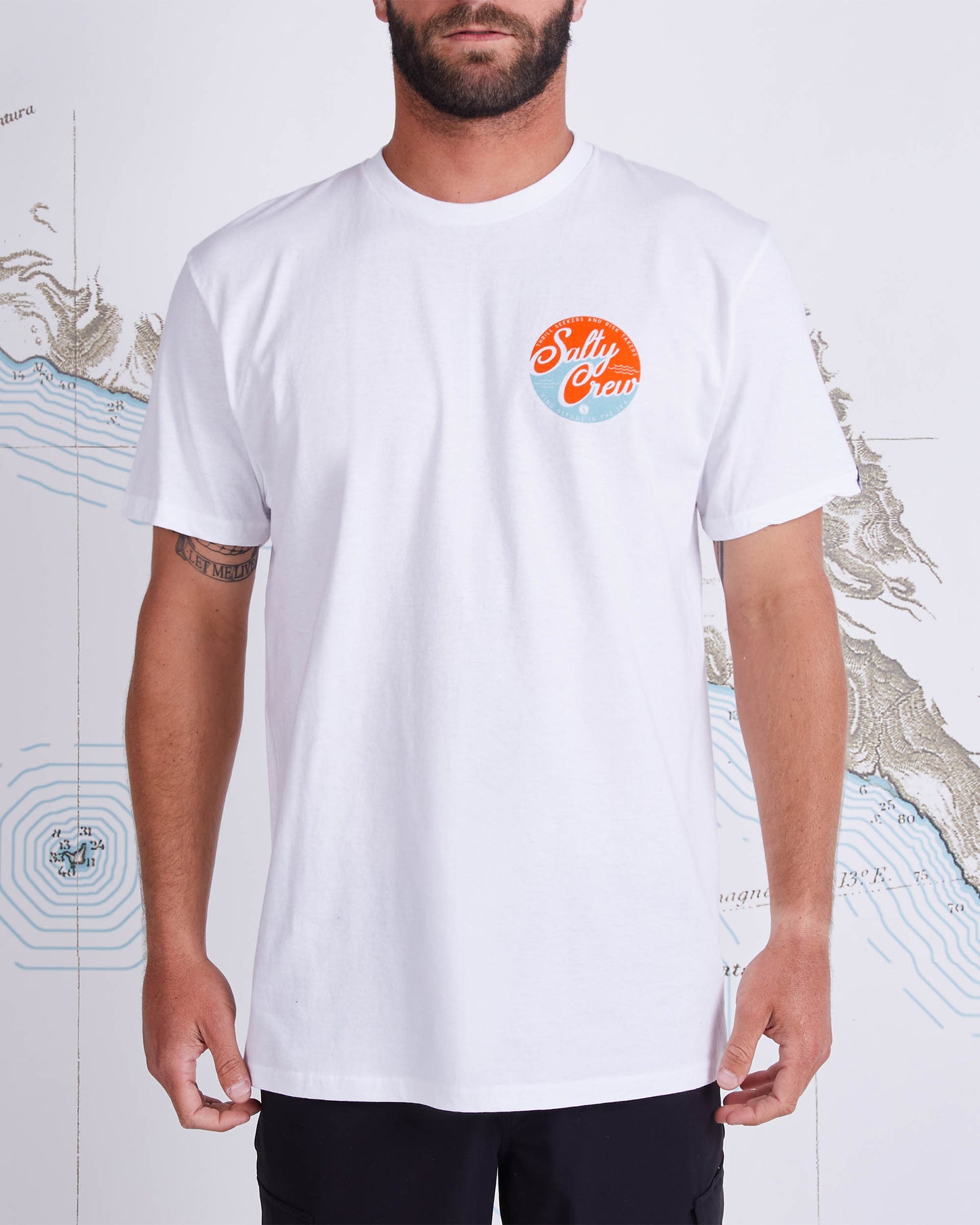 CLUB SALTY STANDARD S/S TEE - WHITE
