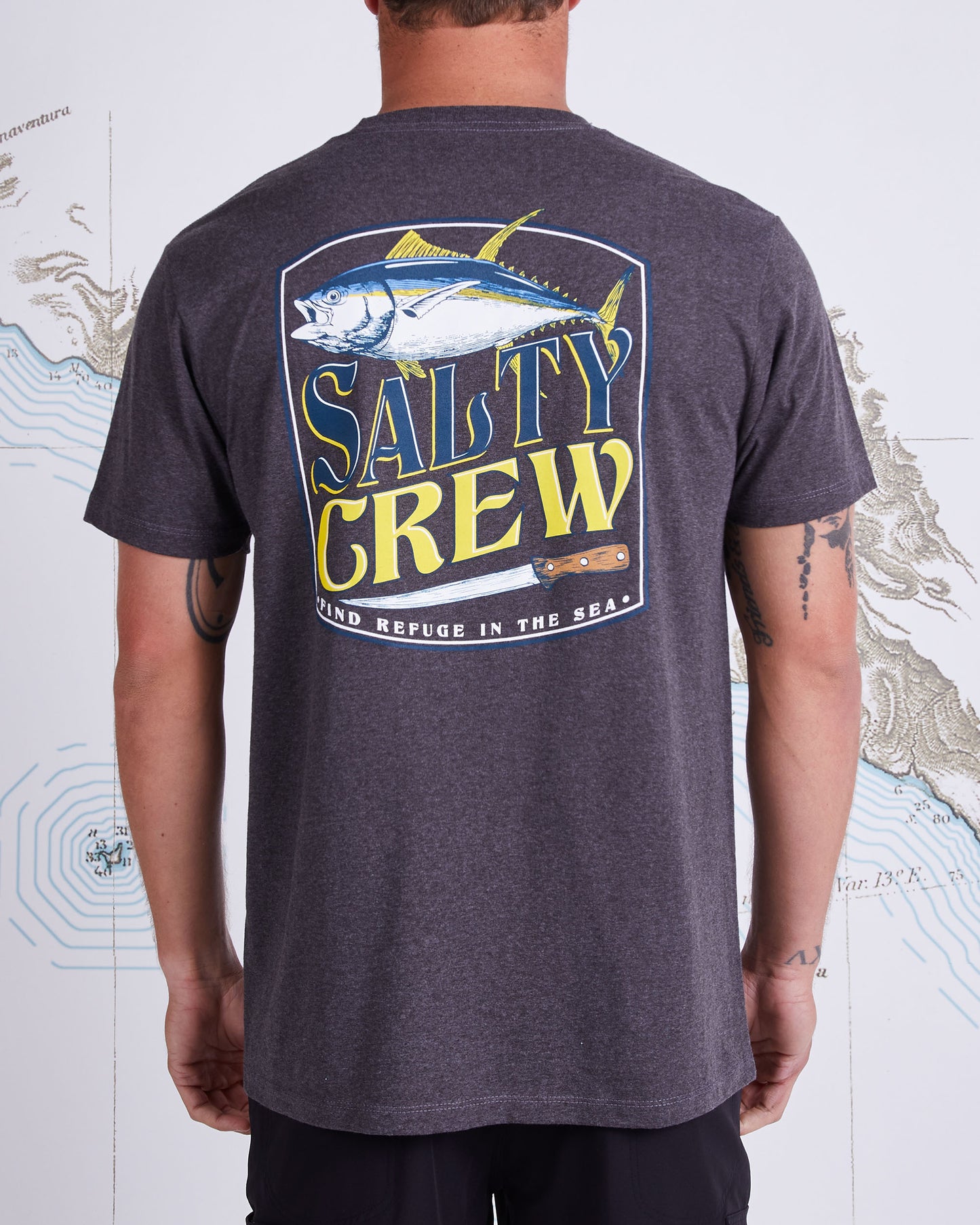 FILET STANDARD S/S TEE - Charcoal Heather