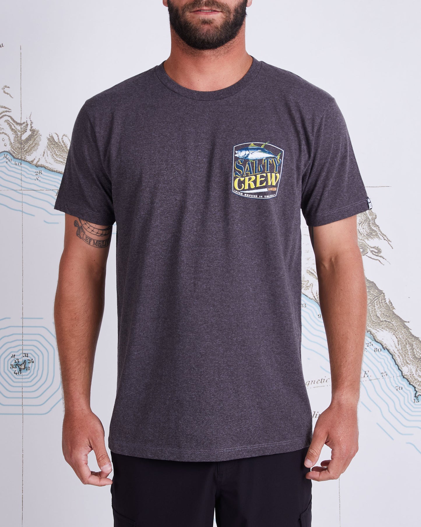 FILET STANDARD S/S TEE - Charcoal Heather