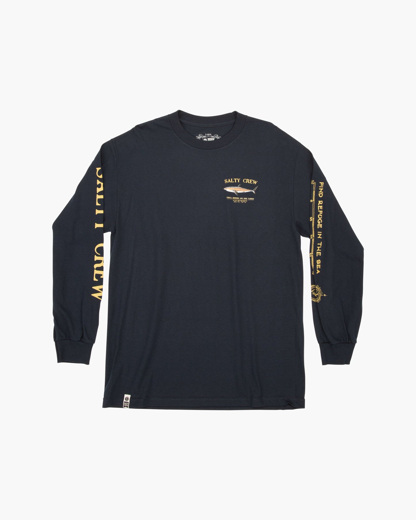 Bruce L/S Tee - Navy