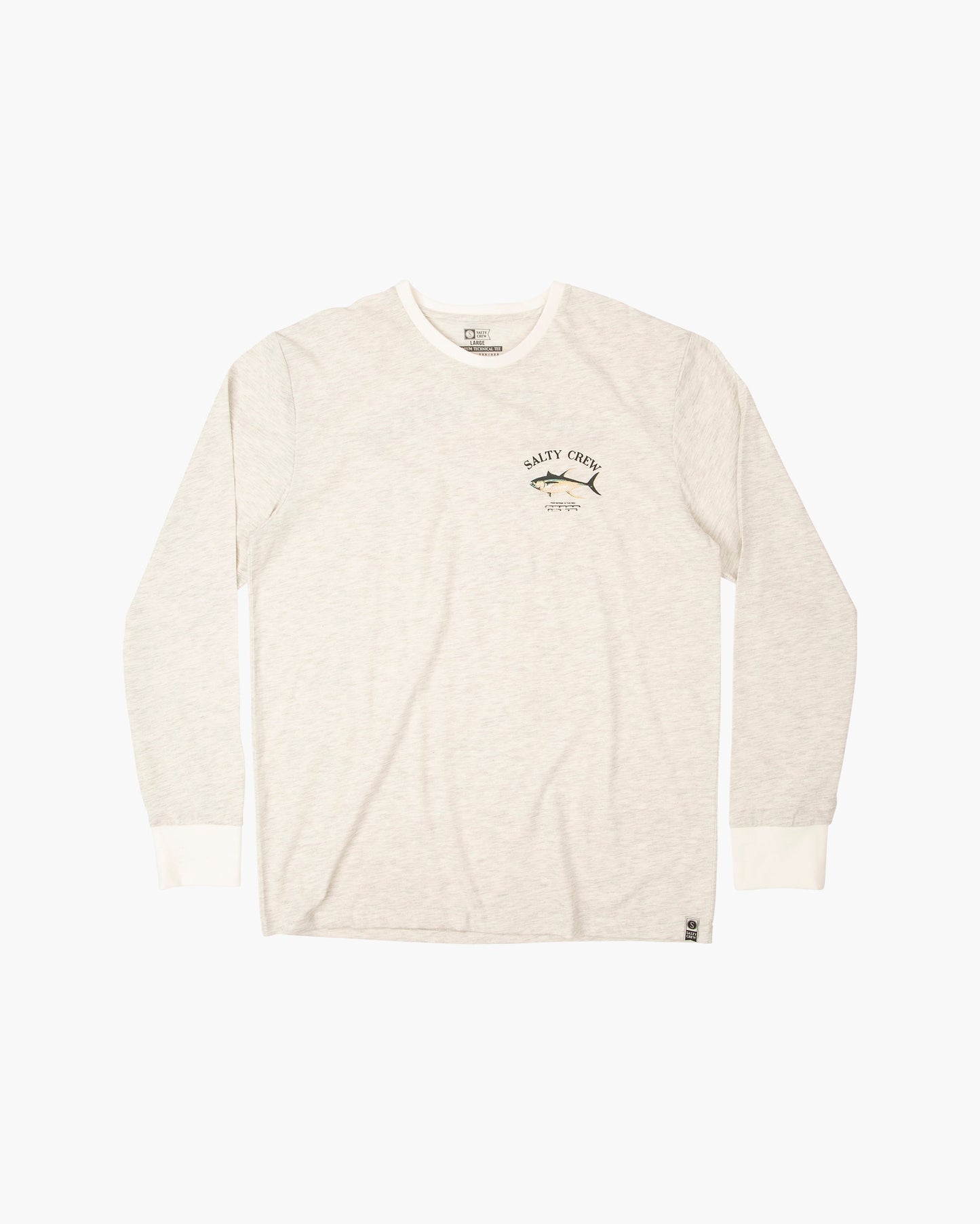 Ahi Mount Tech LS Tee - Vintage White - Salty Crew Australia