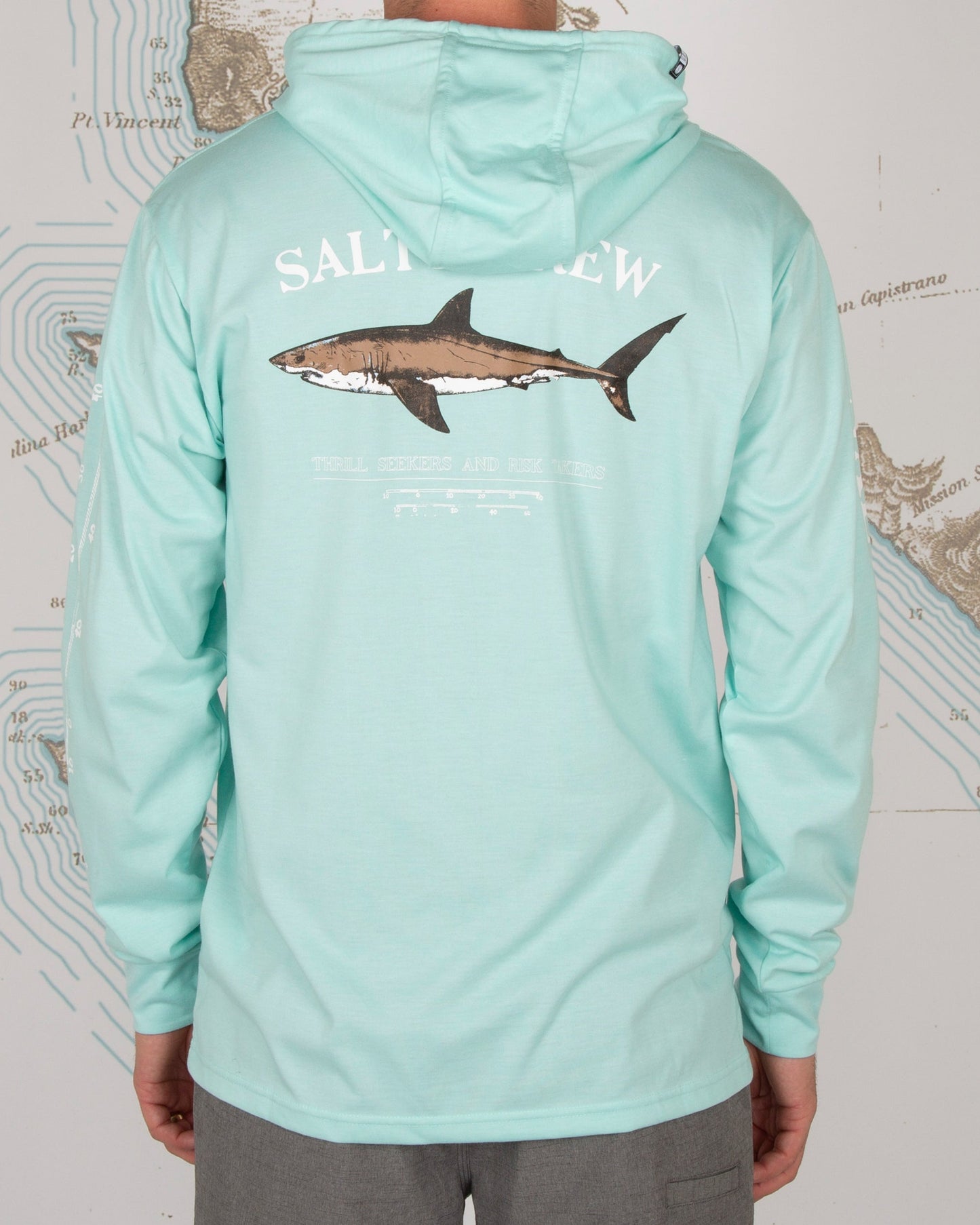 Bruce Hood Tech Tee - Sea Foam - Salty Crew Australia