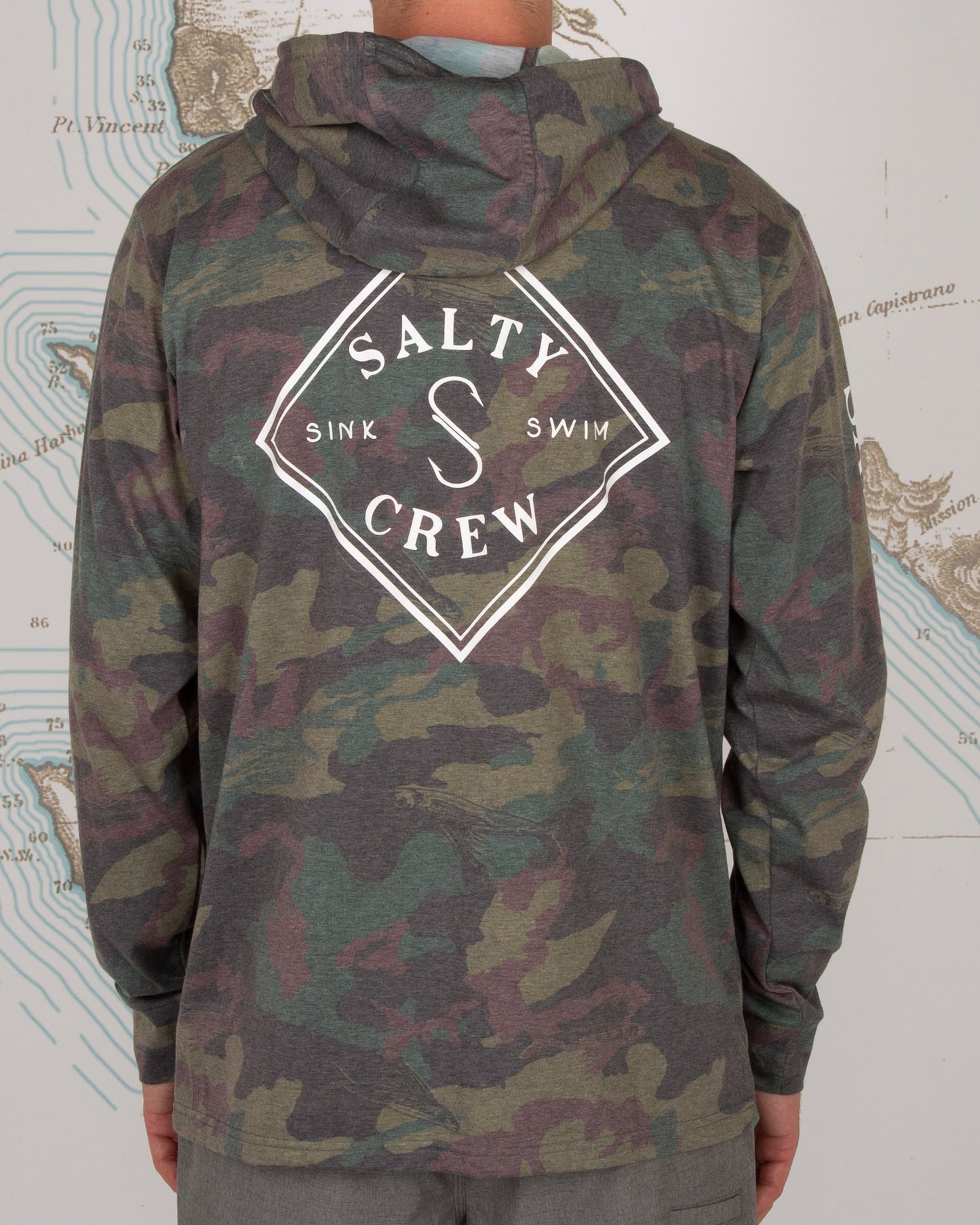 TIPPET POCKET HOOD TECH TEE - Camo