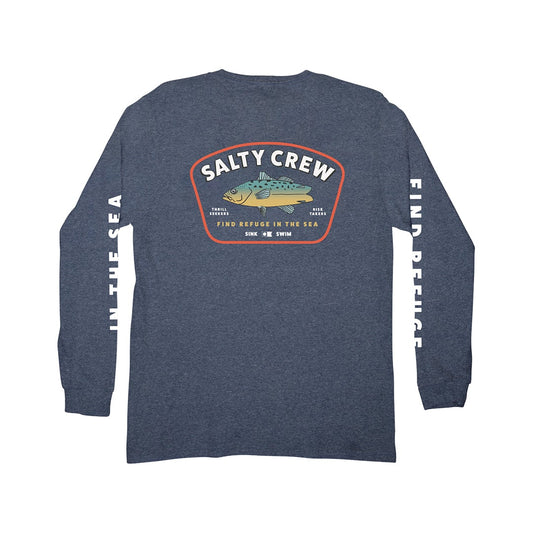 CREATURE L/S BOYS TEE - Navy Heather