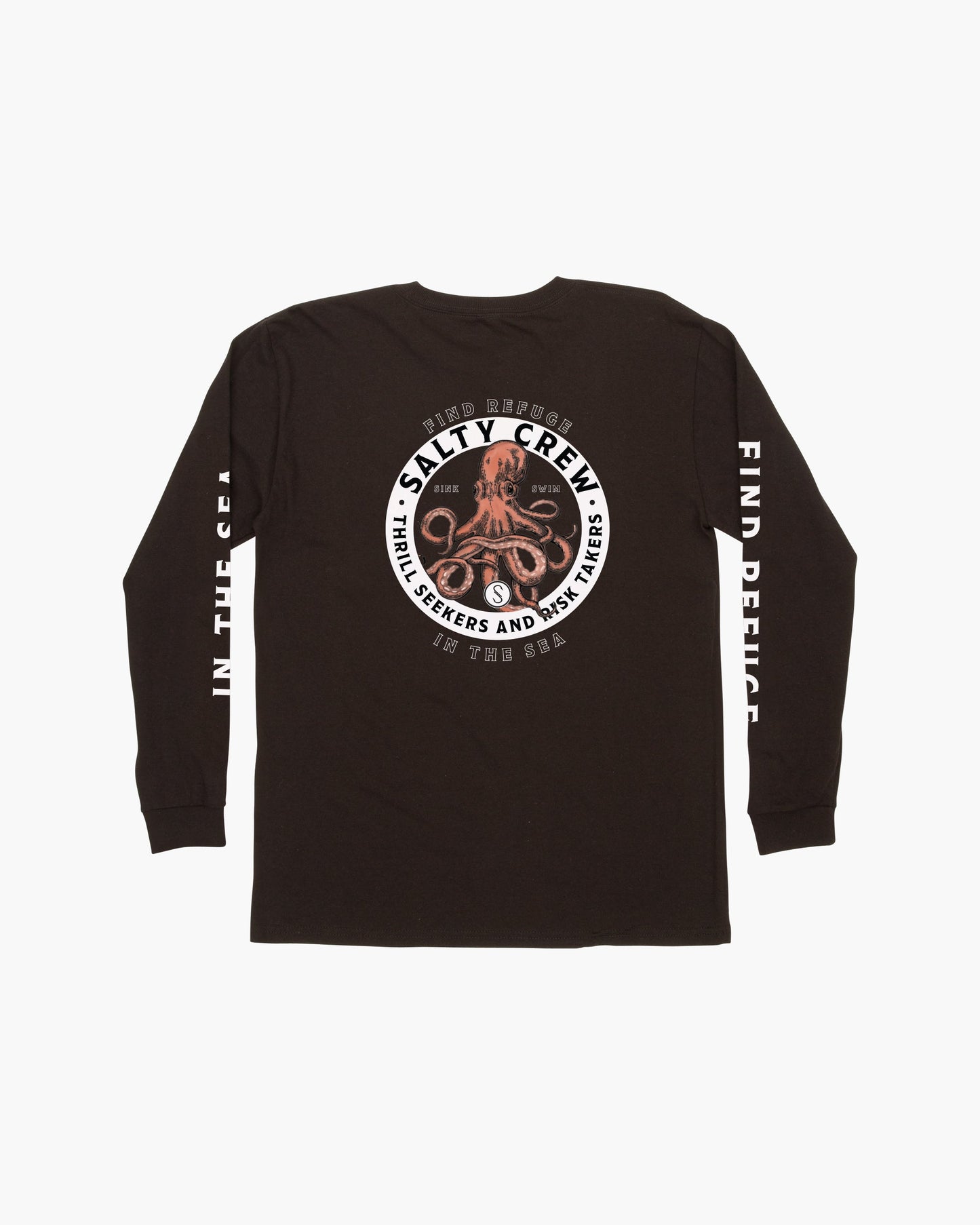 DEEP REACH L/S BOYS TEE - Black
