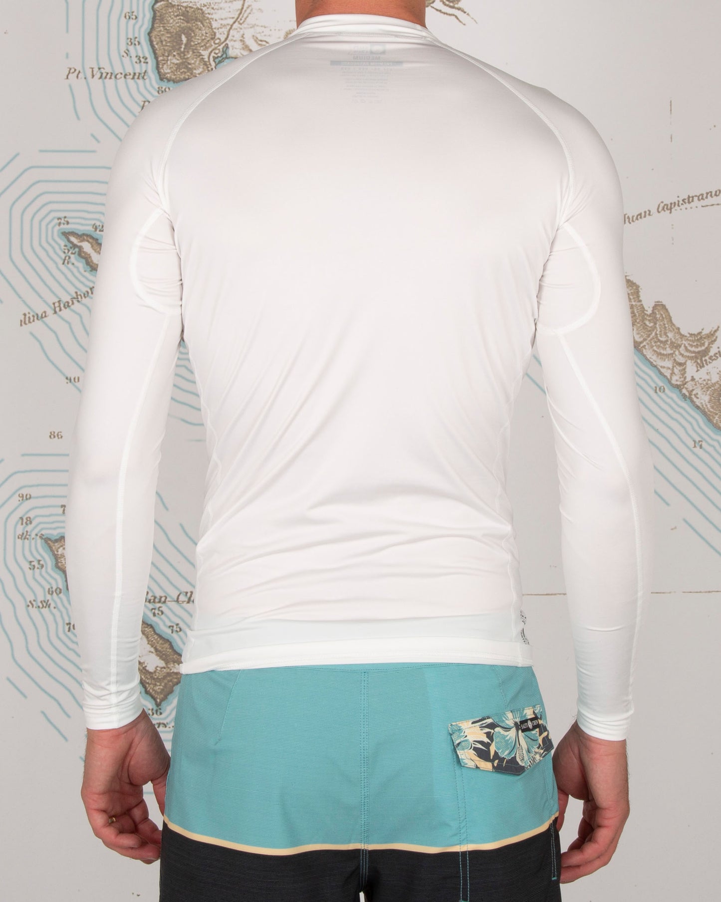 SHELTER L/S RASHGUARD - White - Salty Crew Australia