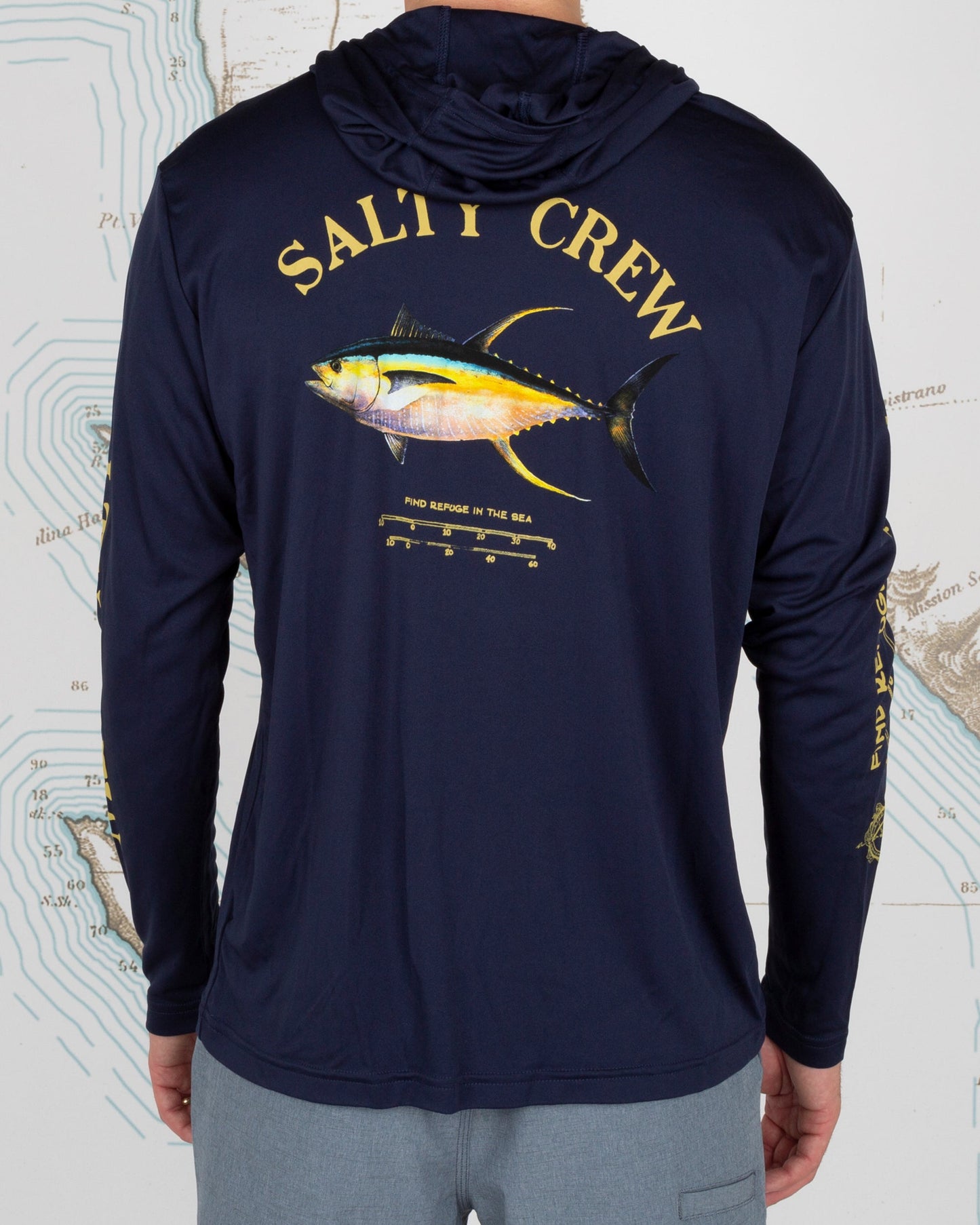 AHI MOUNT HOOD SUNSHIRT - Navy
