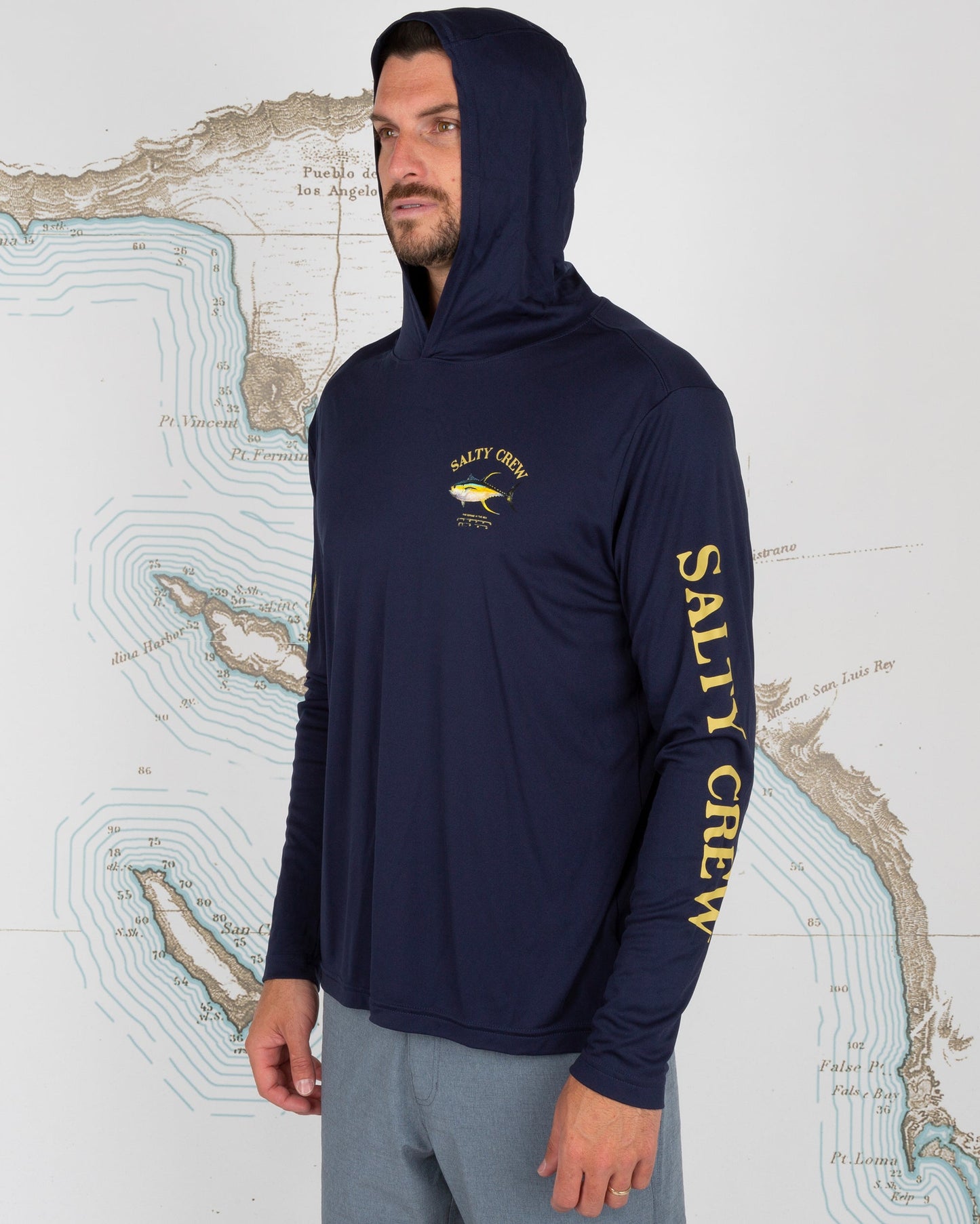 AHI MOUNT HOOD SUNSHIRT - Navy
