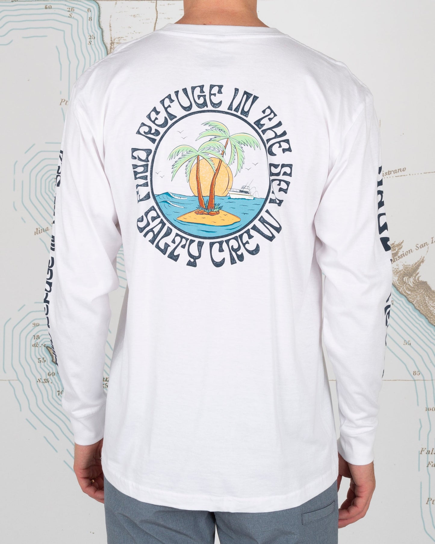 DOS PALMS PREMIUM L/S TEE - White