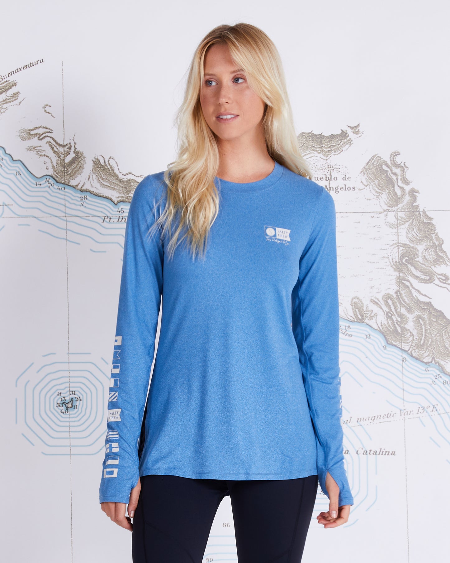THRILL SEEKERS CREW SUNSHIRT - Deep Water