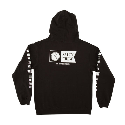 Alpha Boys Hood Fleece - Black