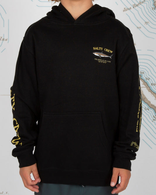 Bruce Boys Hood Fleece - Black