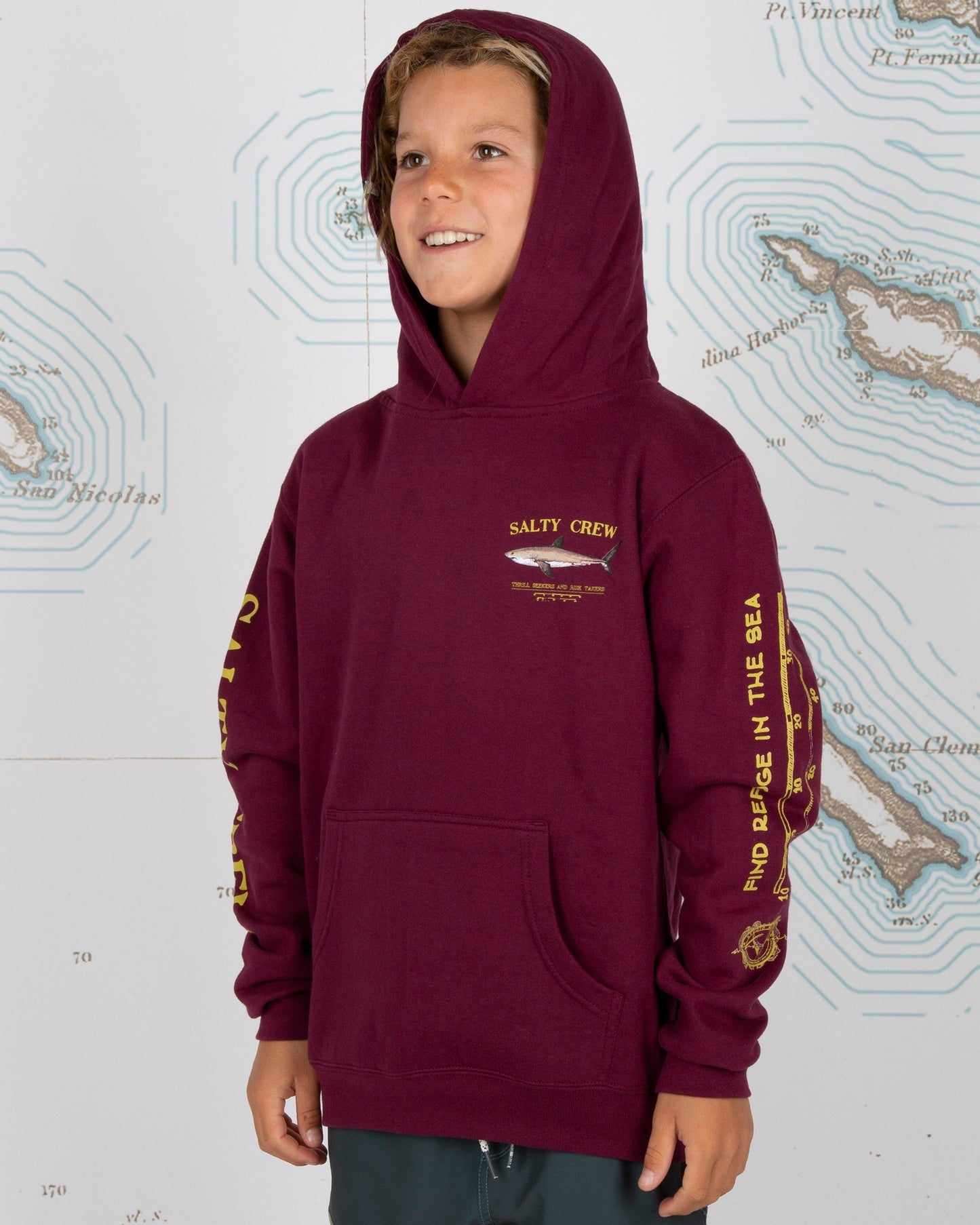 Bruce Boys Hood Fleece