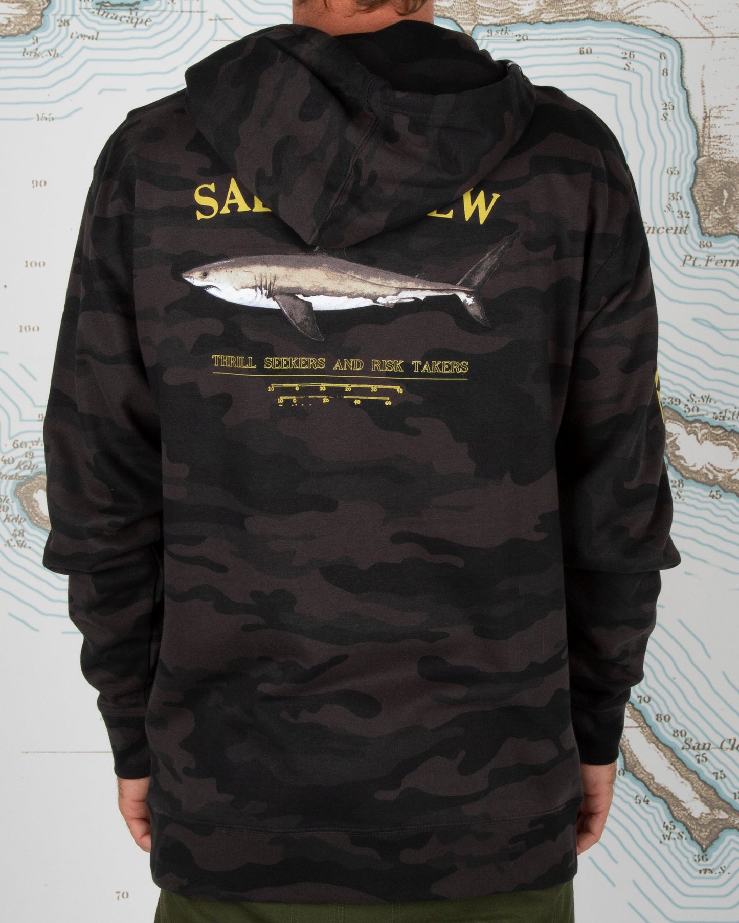 Bruce Hood Fleece - BLACK CAMO