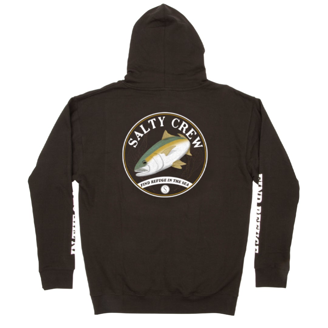 Homeguard Hood Fleece - Black - Salty Crew Australia
