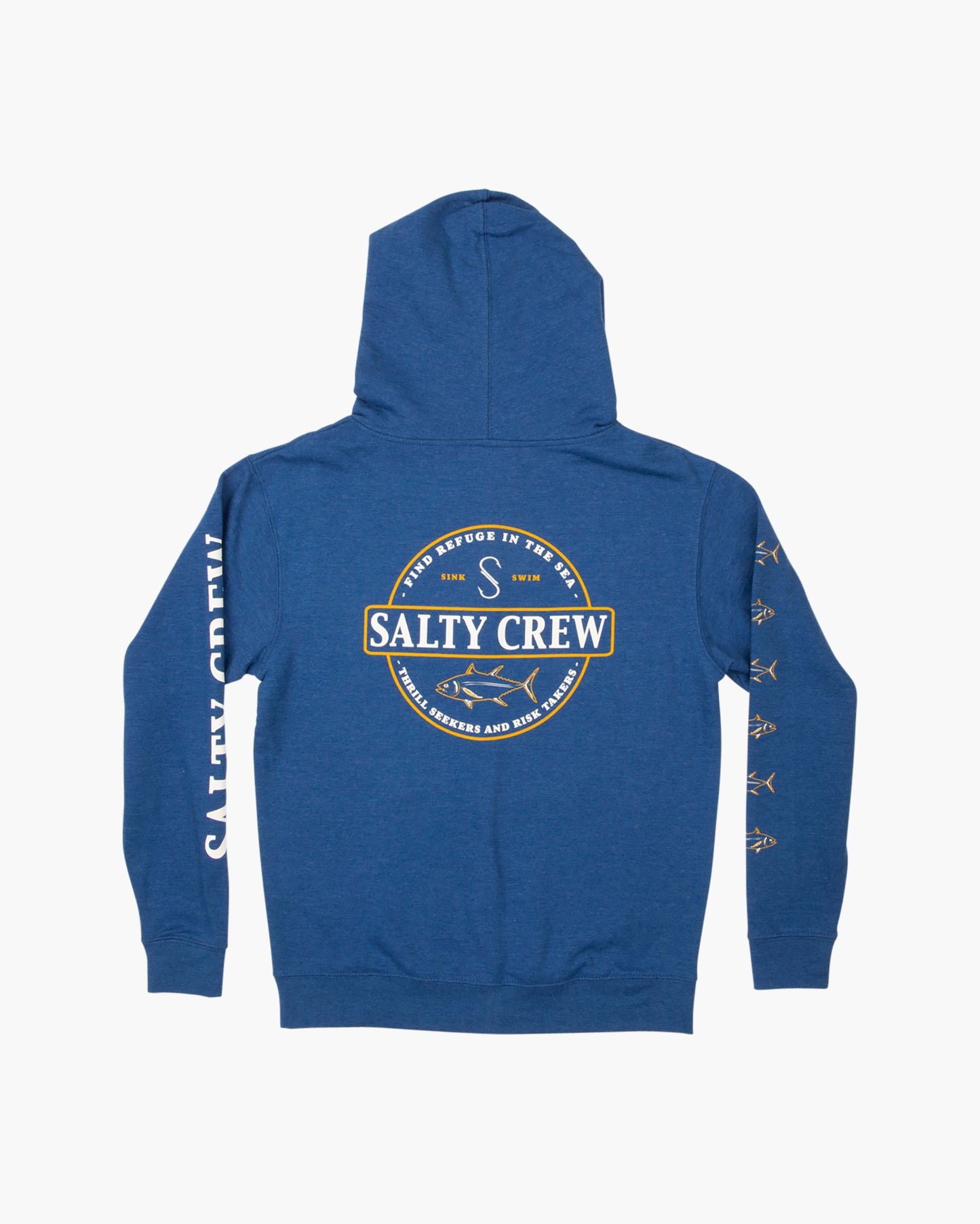 Deep Sea Boys Zip Fleece - ROYAL HEATHER