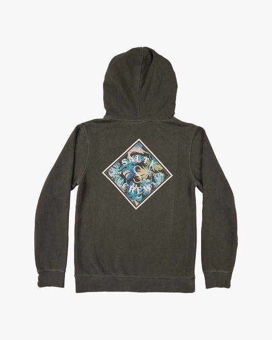 TIPPET BOYFRIEND HOODY - Faded Black