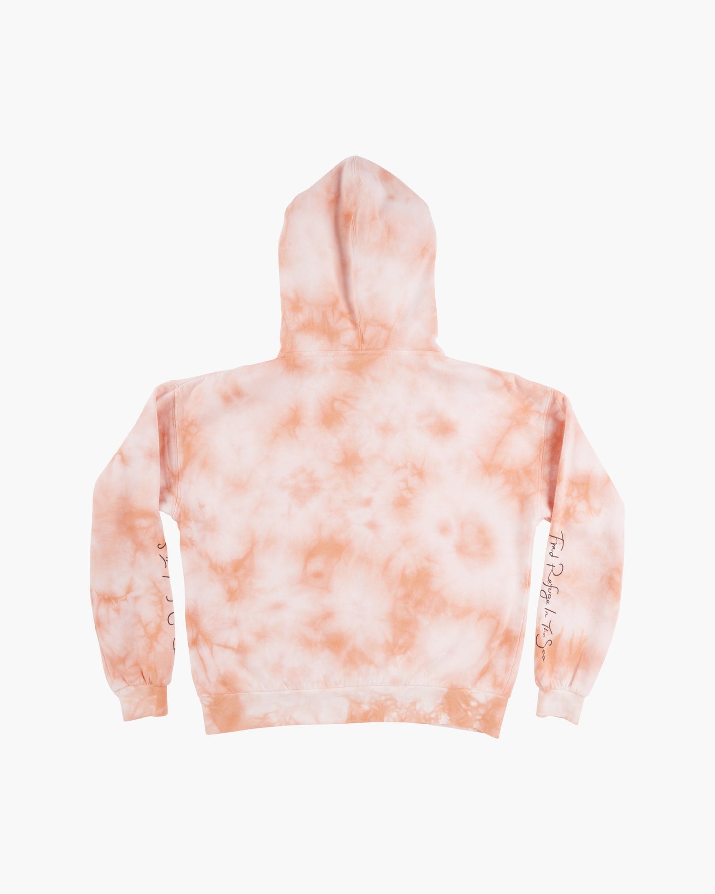 ALPHA ZIP HOODY - Peach Tie Dye