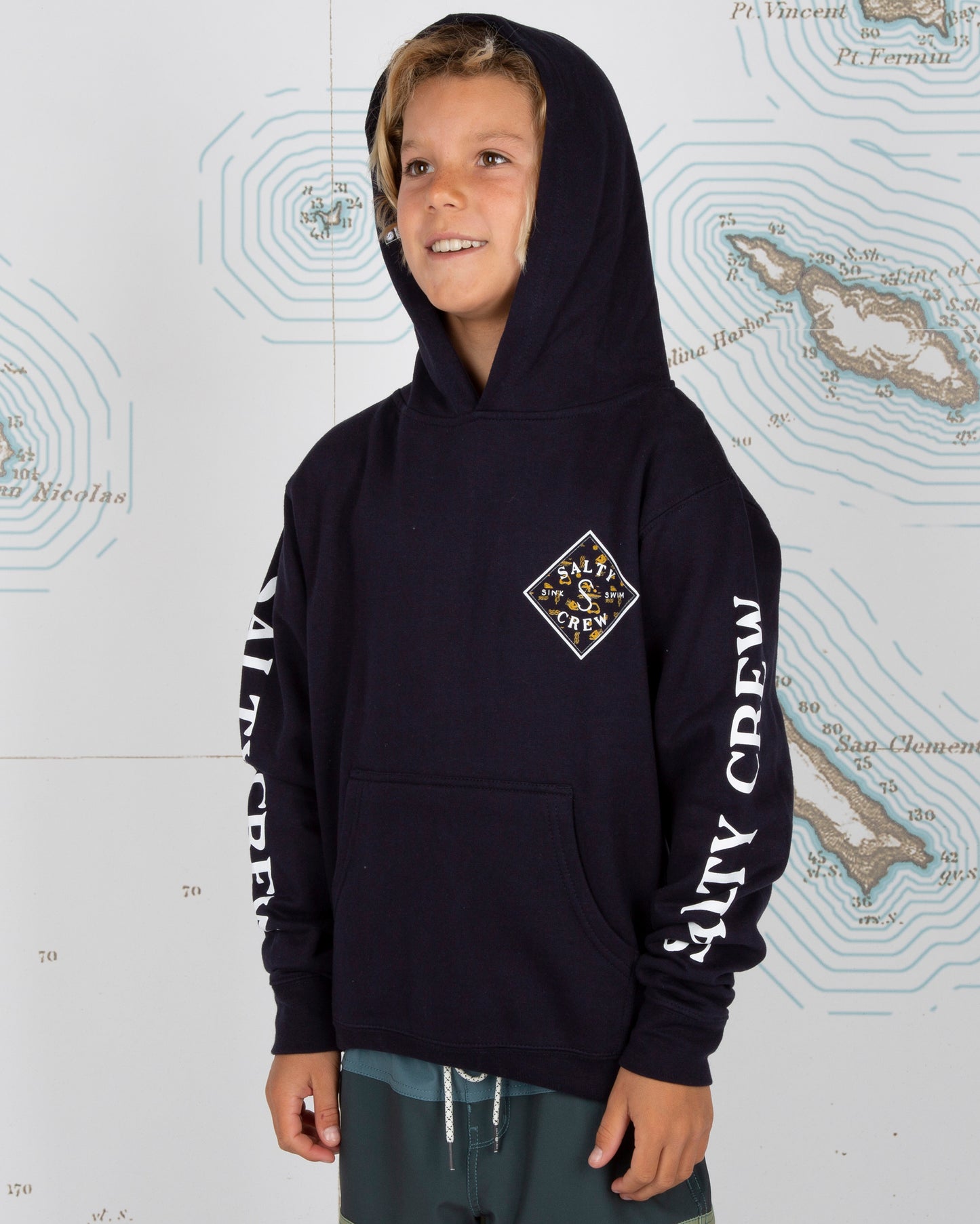TIPPET TIDE BOYS FLEECE - Navy
