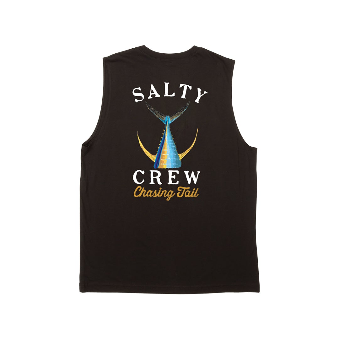 TAILED SLEEVELESS - Black
