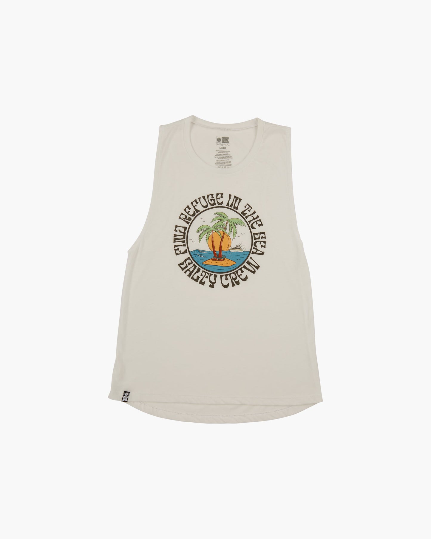 DOS PALMS MUSCLE TANK - White