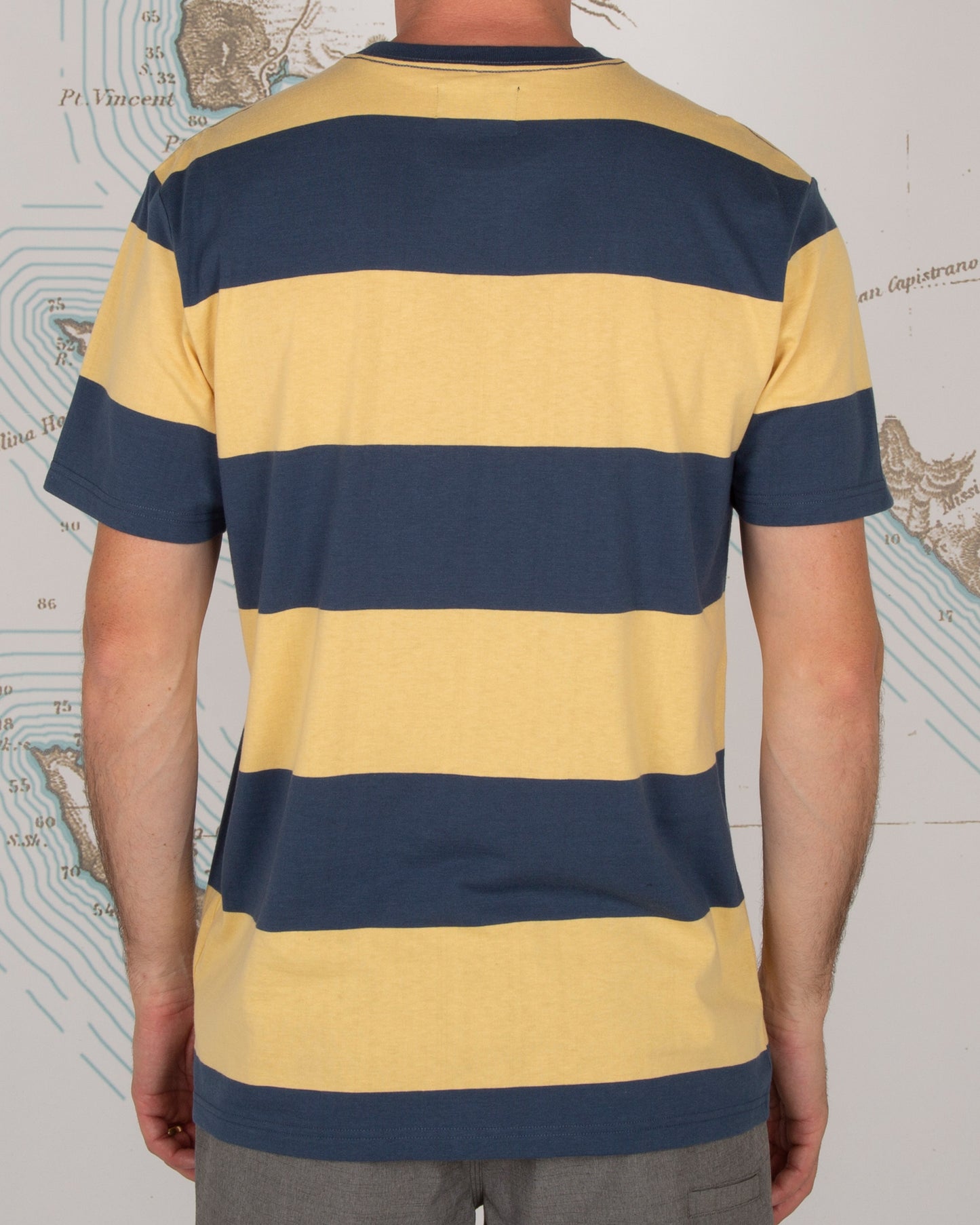 A-FRAME S/S KNIT - Gold/Navy - Salty Crew Australia