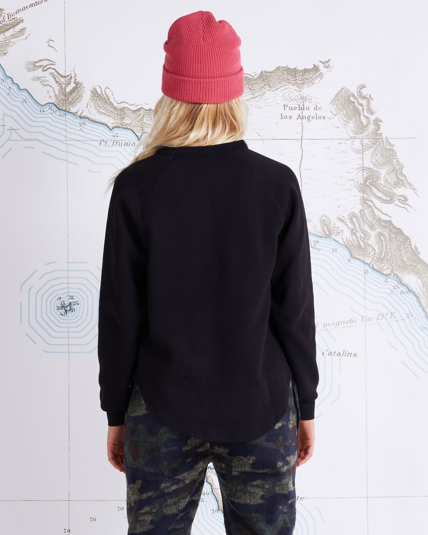 CHORE HENLEY - Faded Black