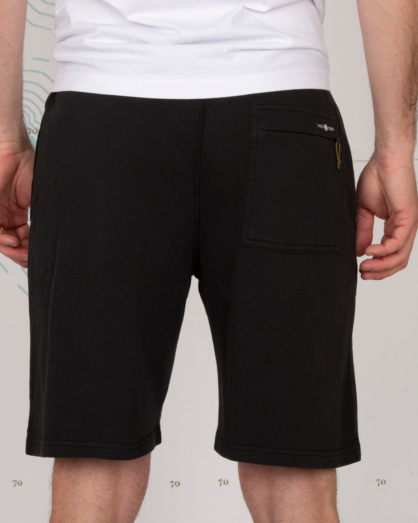 RESIN PIGMENT SWEATSHORT - Charcoal