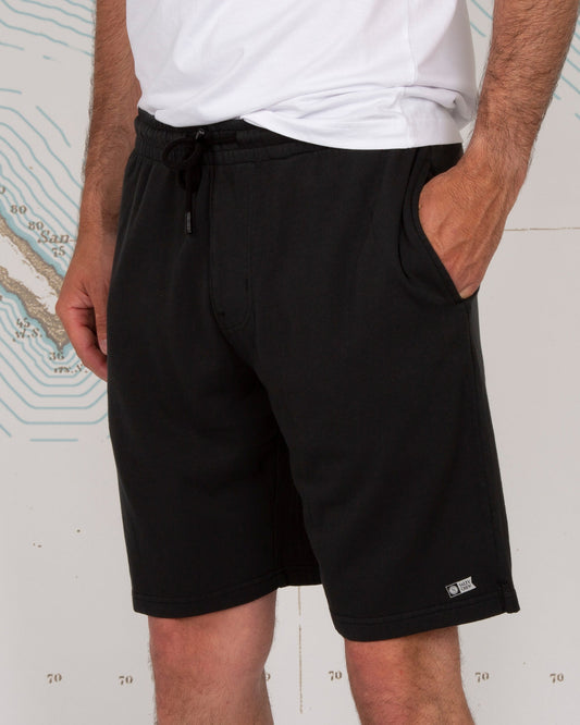 RESIN PIGMENT SWEATSHORT - Charcoal