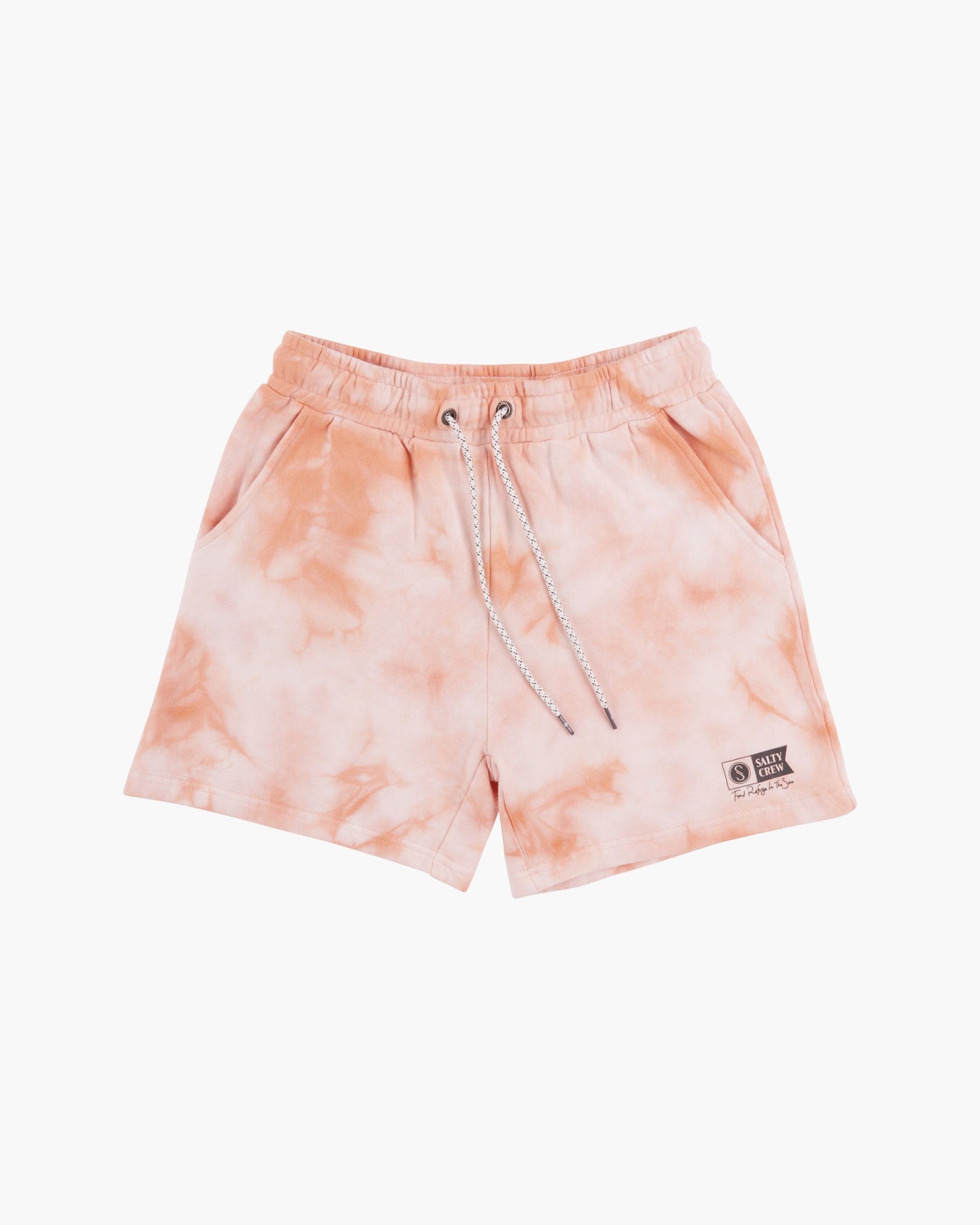 ALPHA SWEATSHORT - Peach Tie Dye